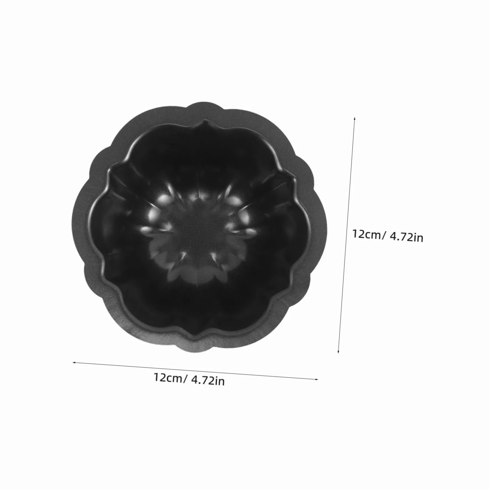 SOIMISS Molde para Hornear Pasteles Pequeños Antiadherente 10 Piezas Negro | Formas Corazón, Redonda y Cuadrada, Patrones de Dibujos, Acero al Carbono Recubrimiento