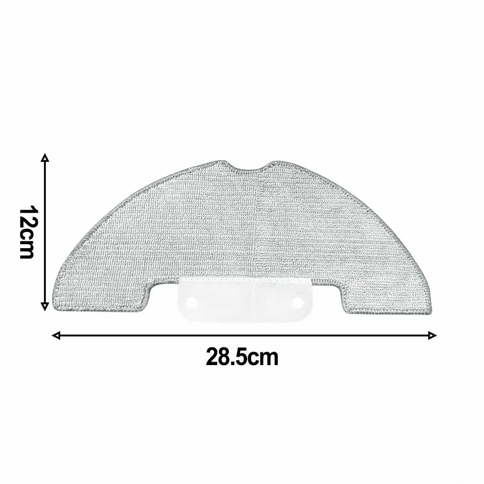 Almohadillas de repuesto para fregona compatibles con Cleanova para W7 W11 W15 y Vexilar para W7 W9 W11 W15 Robot Aspirador Paños de microfibra lavables (paquete de 4)