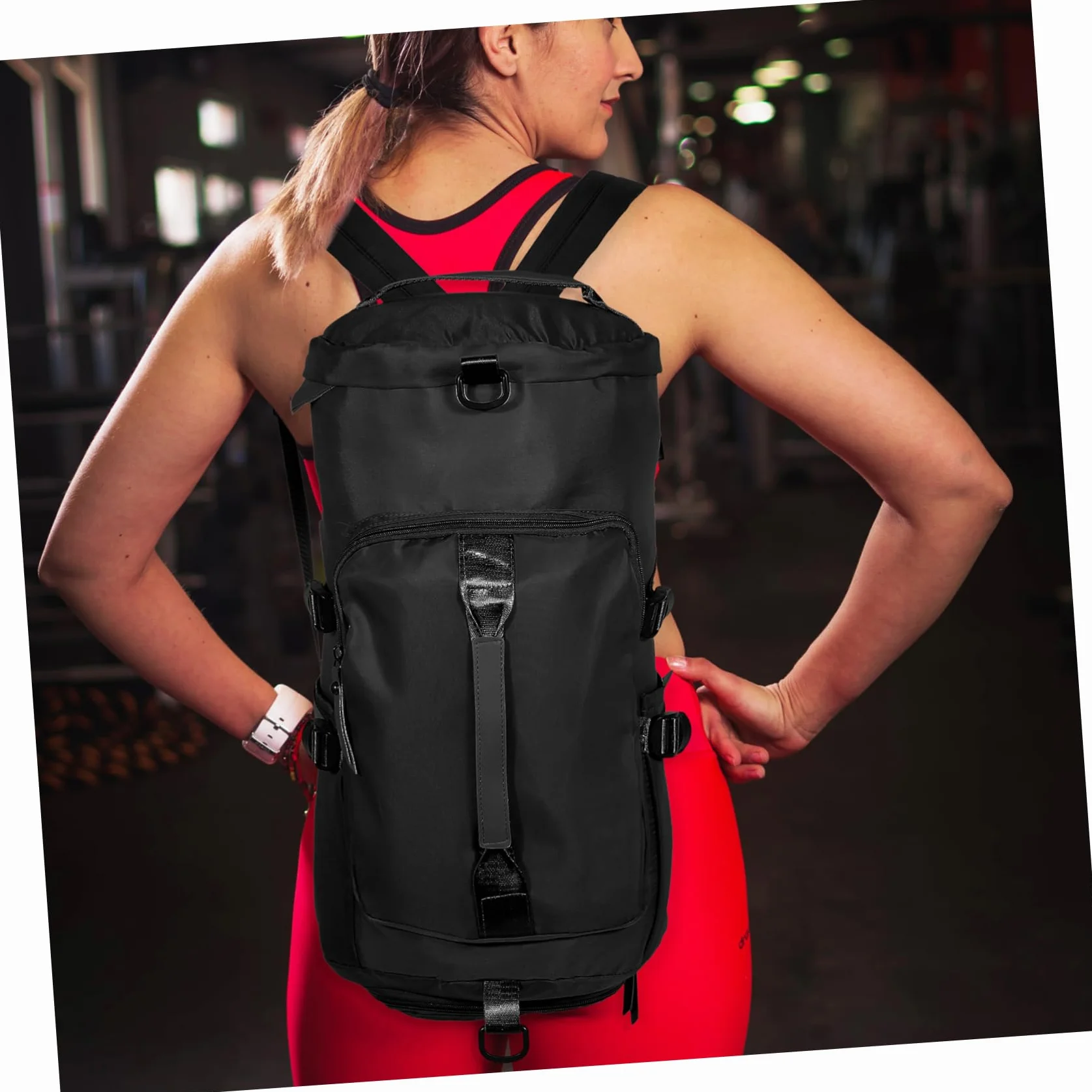 TOYANDONA Mochila de Gimnasio Deportiva Multifuncional con Múltiples Compartimentos Tela Resistente Gran Capacidad