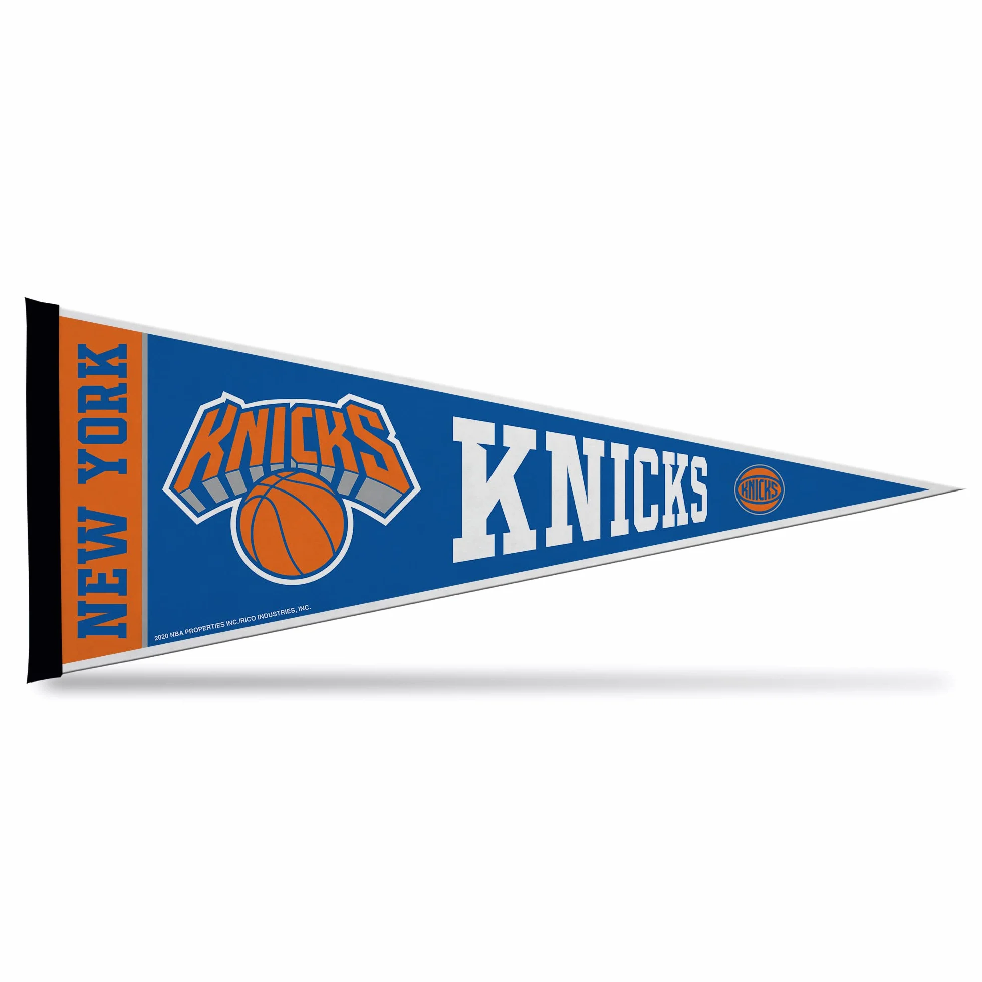 Rico Industries NBA New York Knicks banderín de fieltro suave 12 x 30 pulgadas decoración hogar
