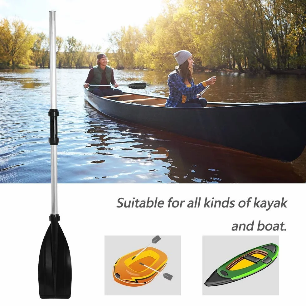 Remo de kayak de aluminio 126 cm 2 piezas divisible ligero