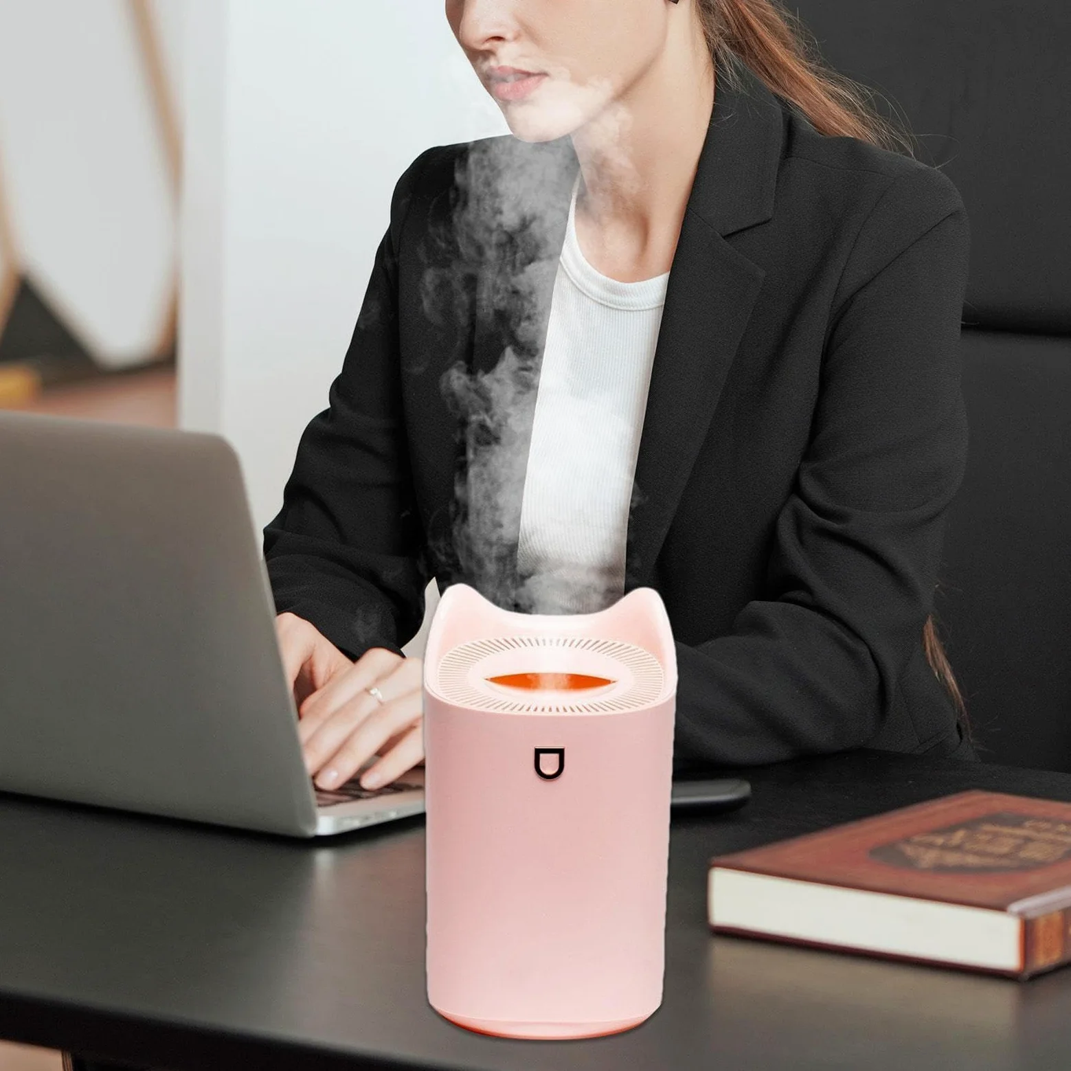 Humidificador personal, tanque de agua de 3 litros, aparato personal con 3 modos de niebla | Humidificadores portátiles para viajes, habitación, oficina, dormitorio, interior, guardería, mesita de noche, viajes