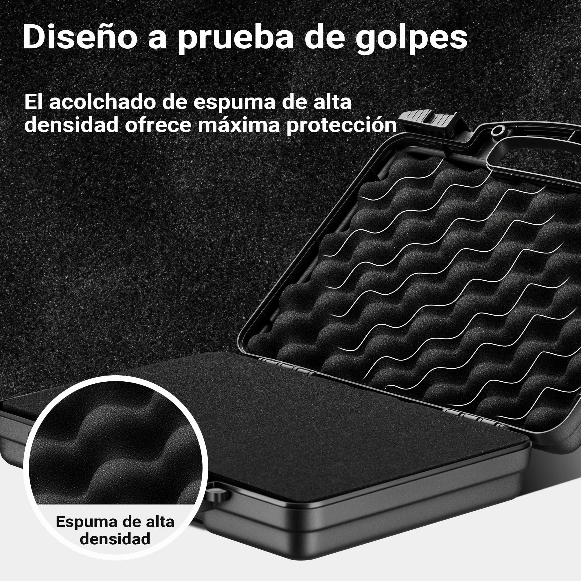WilTec Maletín para Armas de Fuego con Espuma pre-Cortada Compacto y Ligero