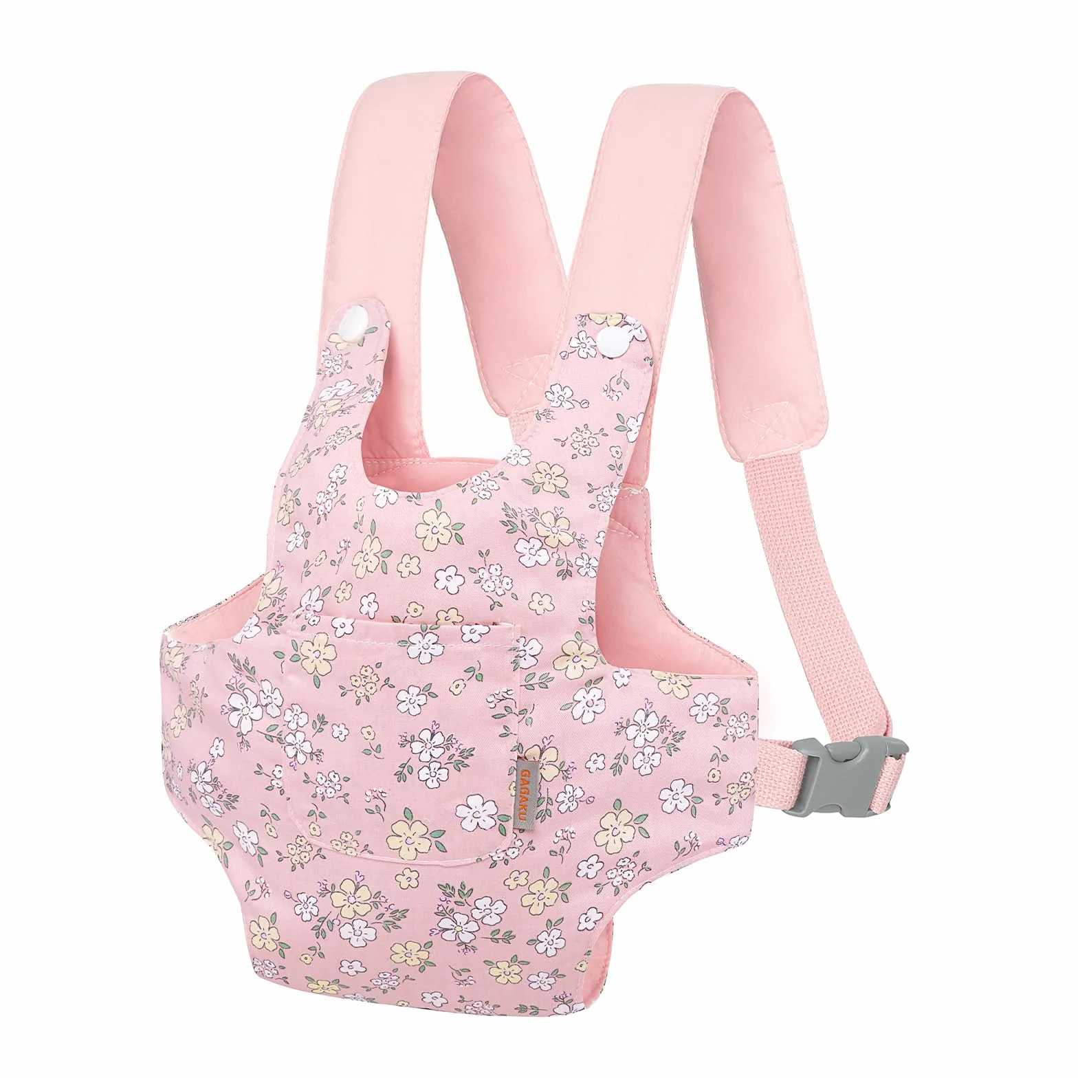 GAGAKU Transportador de muñecas para niños pequeños, portabebés, Rosa Flores de Pera