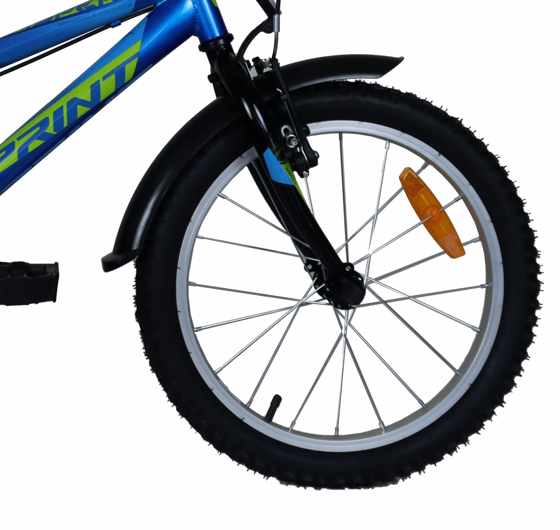 Bicicleta 18 Pulgadas Niño Frenos V-Break Estabilizadores Cuadro Acero