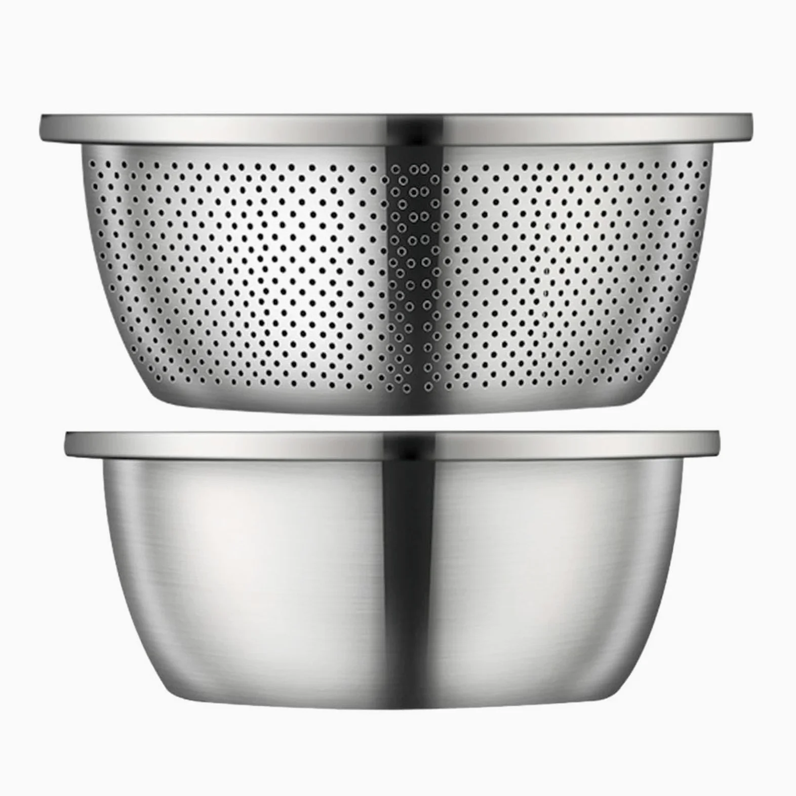 Colador Microporoso, Tazón para Sopa de Cocina, Tarro para Condimentos Y Juego de para Arroz, Cesta de Drenaje para Servir Sopa, Lavar Verduras, 34cm