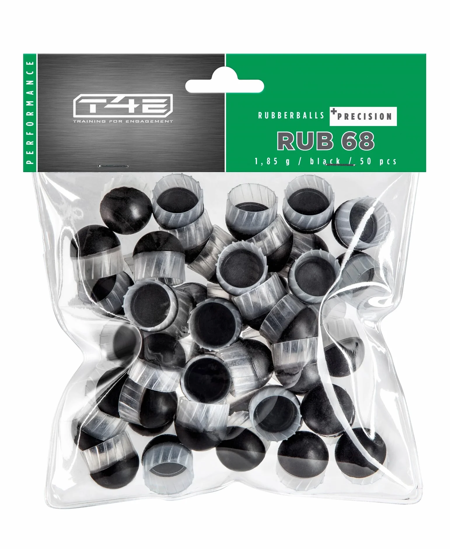 T4E RUB 68 Prec kulki paintball 0,68 cal 50 sztuk czarne