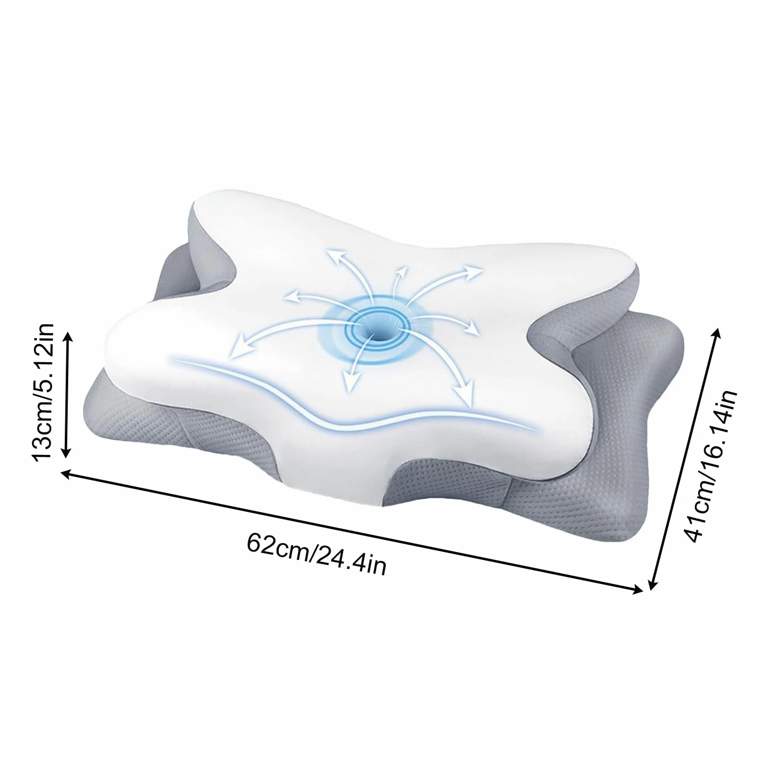 Almohadas viscoelásticas para dormir Cojín cervical de rebote lento de cama | Almohada Viscoelástica Para Cama Para Mujeres, Hombres, Adolescentes, Adultos, Hotel, Viaje, Sofá