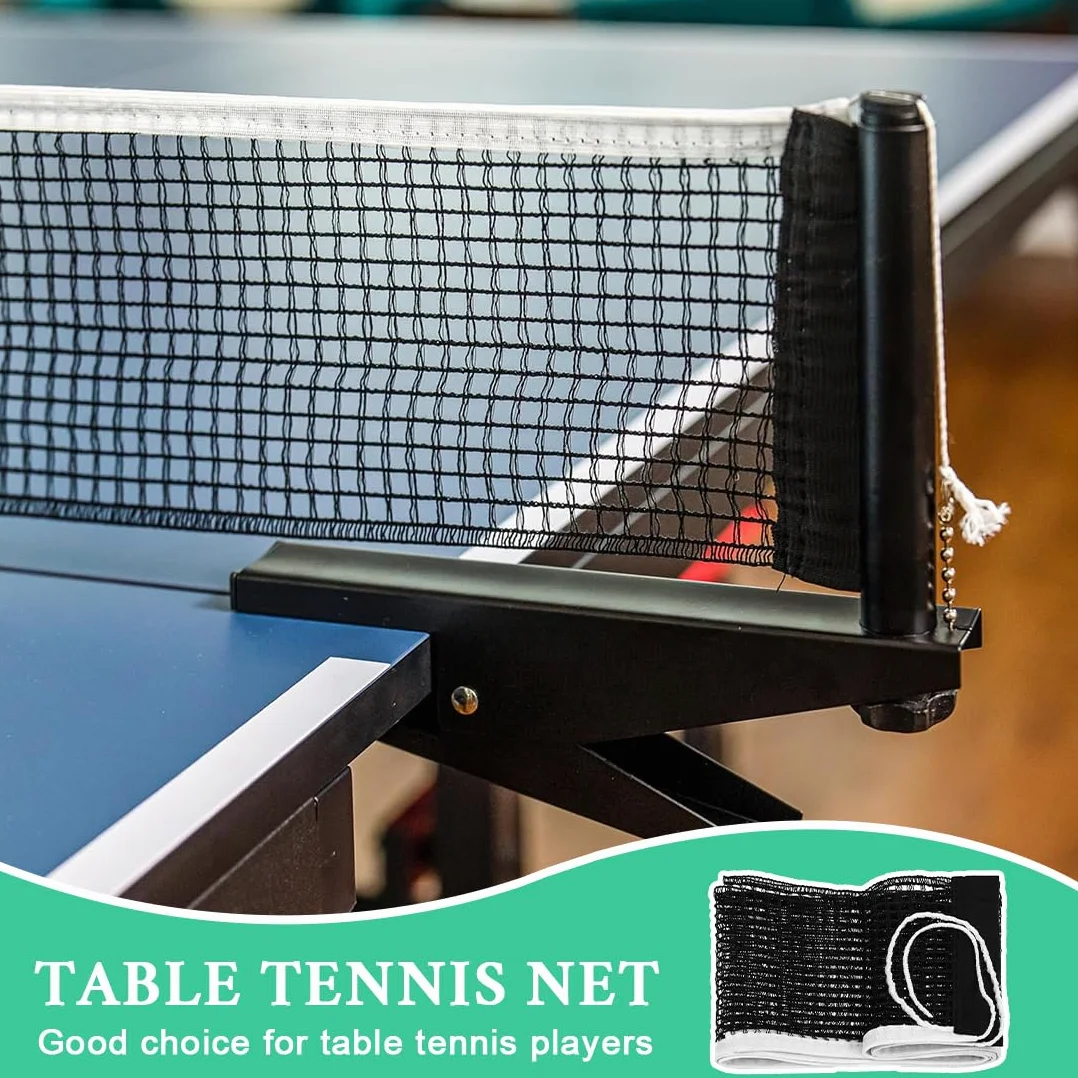 Red ping pong portátil ajustable 1,81 m para mesa de billar, apto para exteriores e interiores, negro