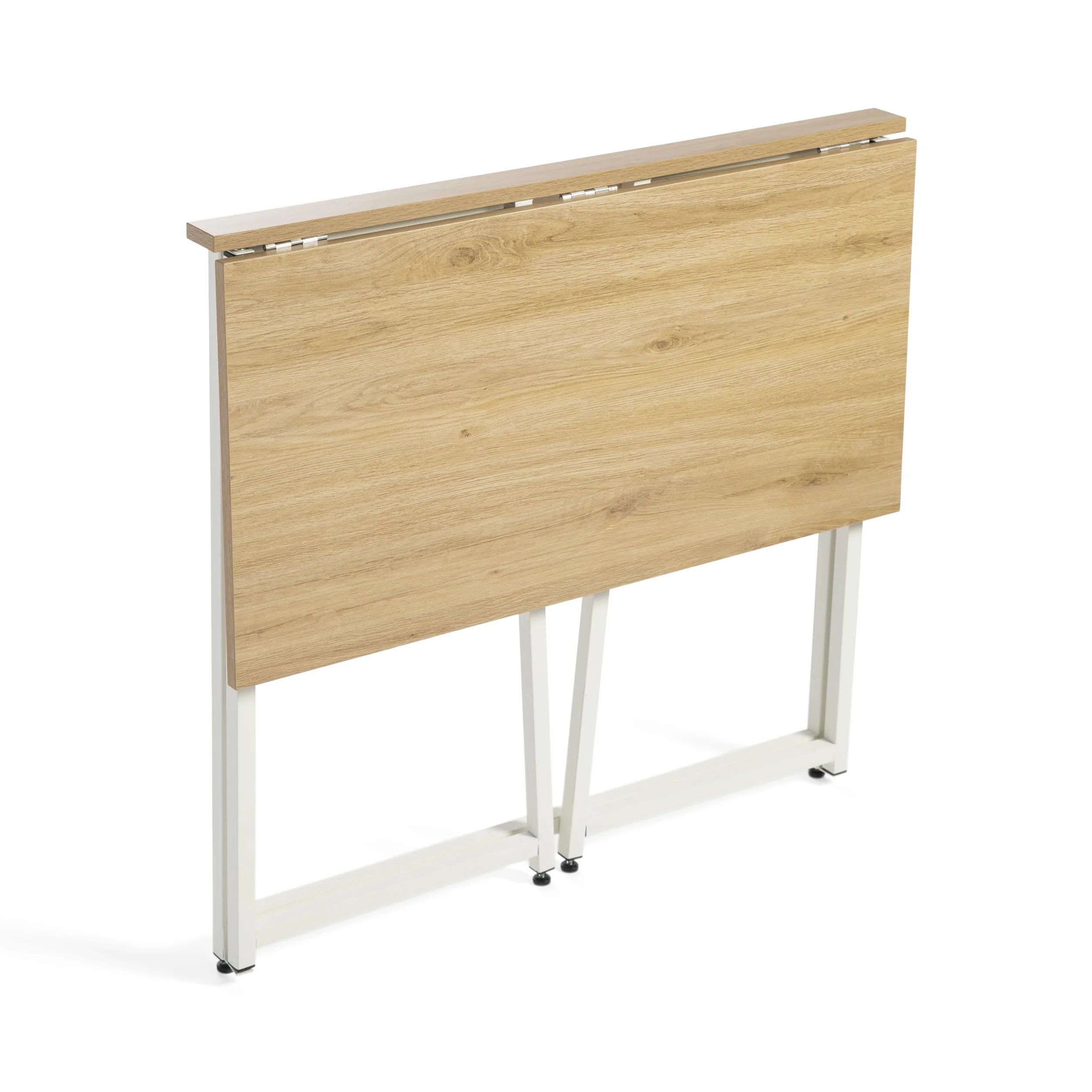 DUPI Escritorio Plegable Utility 80x50x72 cm – Mesa de Ordenador y Estudio para Oficina en Casa, Multifuncional con Estructura Metálica (Taupe)