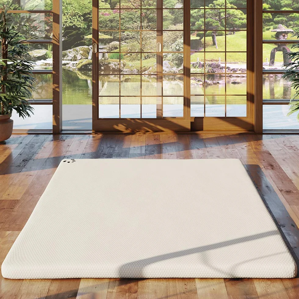 Panda The Topper - Cubrecolchón de Espuma viscoelástica con Gel (hidroespuma) de bambú (Emperador de la UE: 200 x 200 x 5 cm), Color Blanco