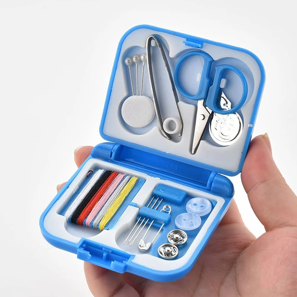 JFDBGU Almacenamiento de Costura, Kit de Costura, Bricolaje Herramienta portátil con Punta de Tono de Aguja Tijeras for Viajar y hogar