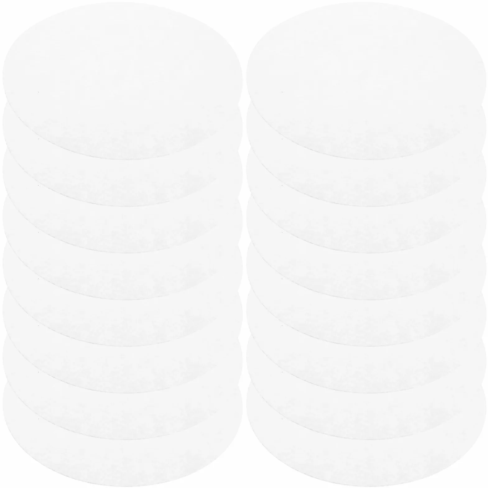 50 Piezas Protector De Placa Fieltro Separador De Sartenes Agarraderas para Ollas De Cocina White