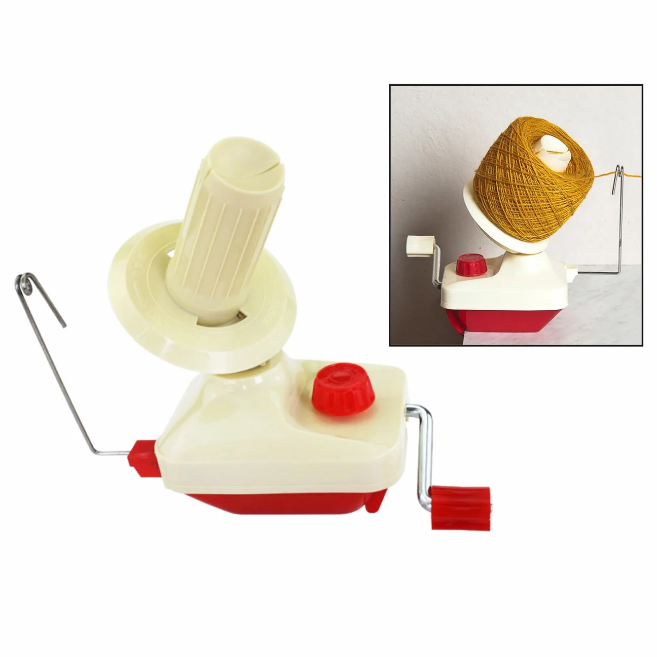 Bobinadora de bolas de rosca,Corchete de la mesa de la devanadera, broche manual Accesorios de costura,Uso en el hogar Manual Winder Holder