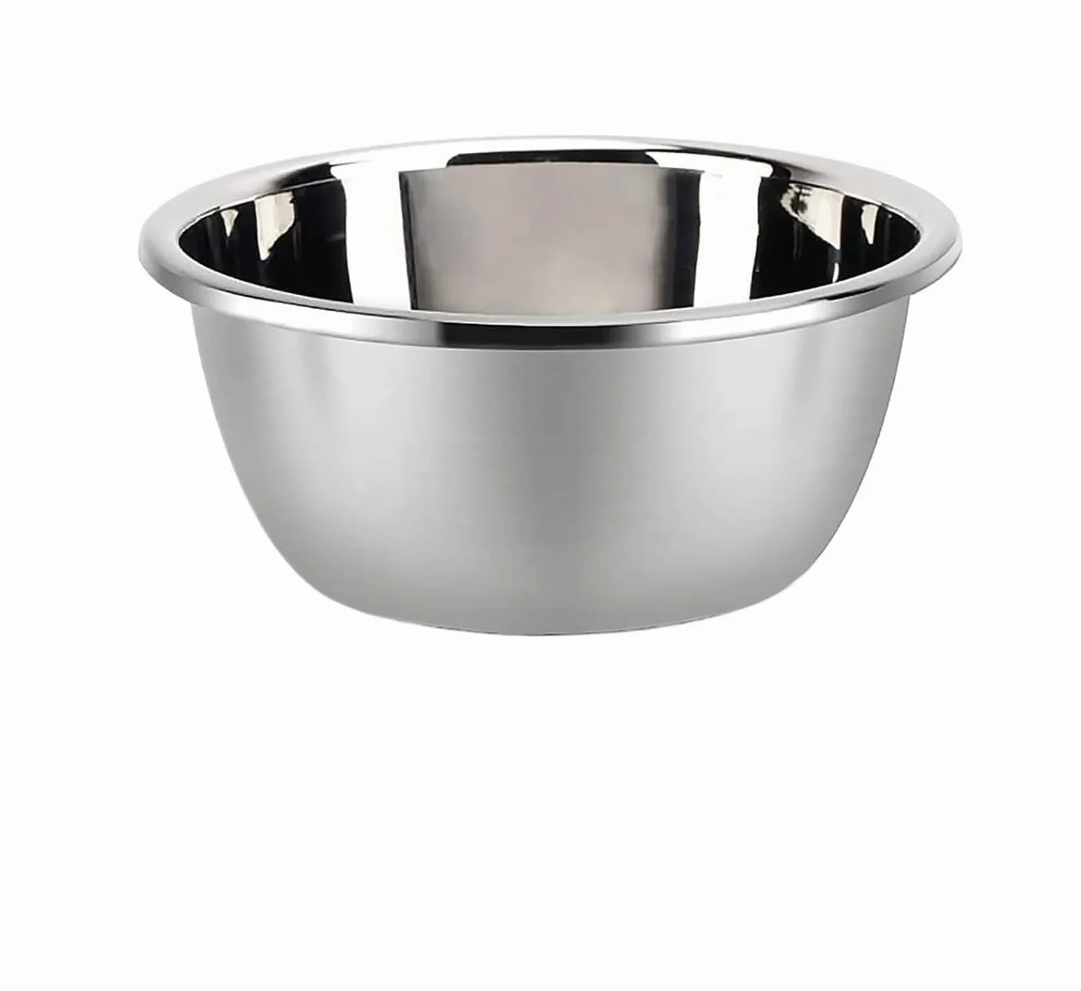 Juego de Cuencos for Mezclar Acero Inoxidable, Recipiente Grande Metal, ensaladera Resistente, Cesta escurridora for Frutas y Verduras(Bowl 32cm)