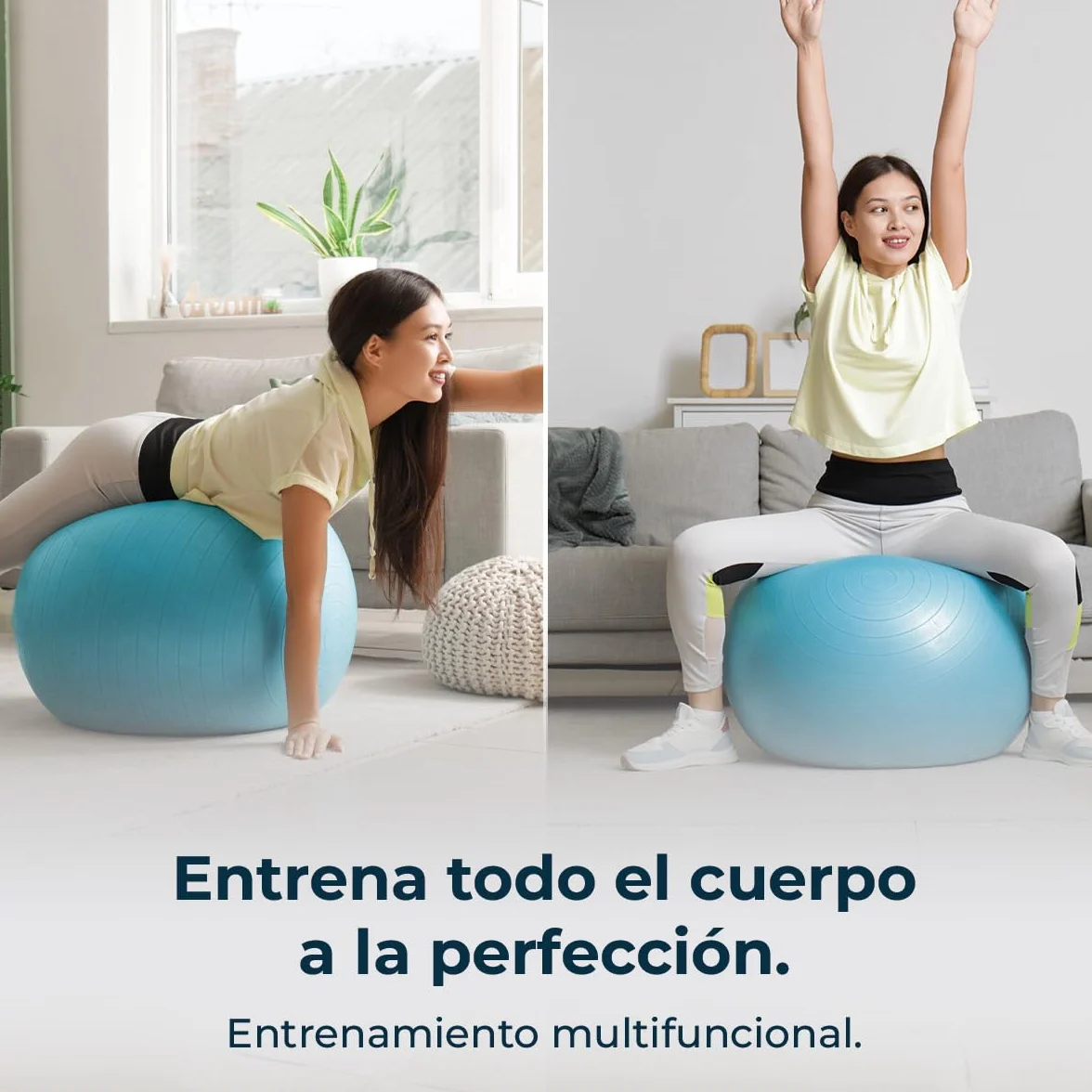 Cecotec Fitball DrumFit 65 Piłka do Pilates Fitness 65 cm Maksymalne Obciążenie 200 kg