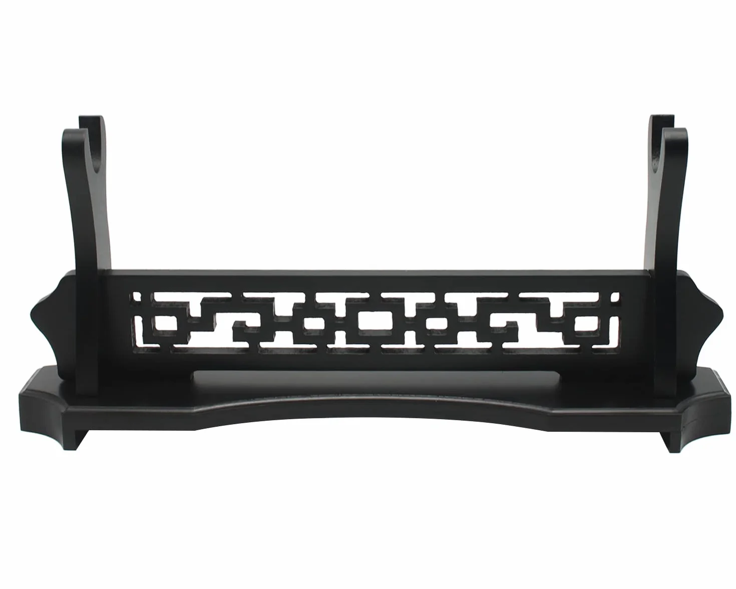 WANLIAN Espada de Mesa de Madera Maciza Samurai Gladiador Exhibición Estantería Diseño Talla Hueca 1 Tier