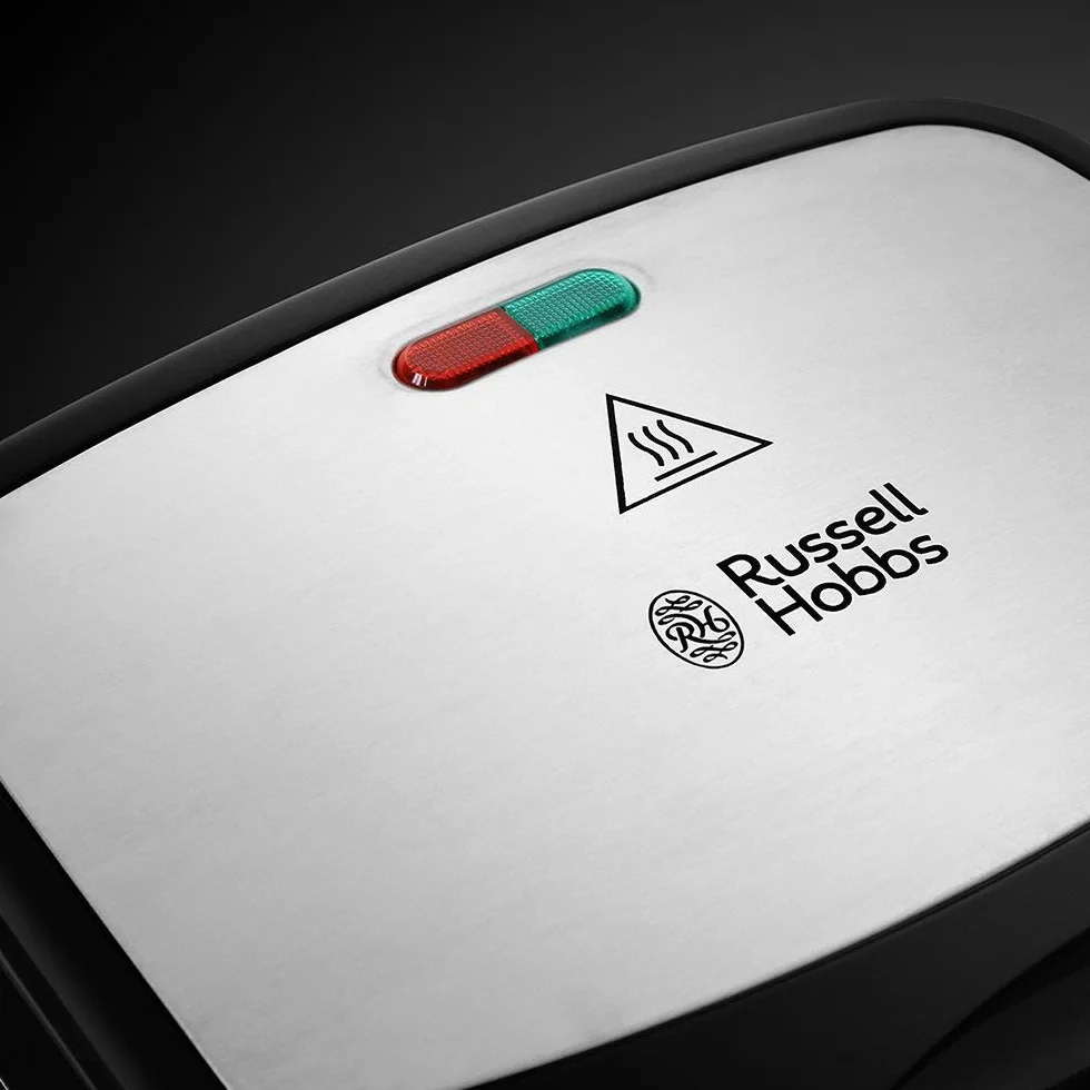 Russell Hobbs Sandwicheras [3 en 1: gofrera, tostadora, grill] Fiesta (750 W, placas antiadherente aptas para lavavajillas, accesorios disponibles (no incluidos): cake pop, donut, churros) 24540-56