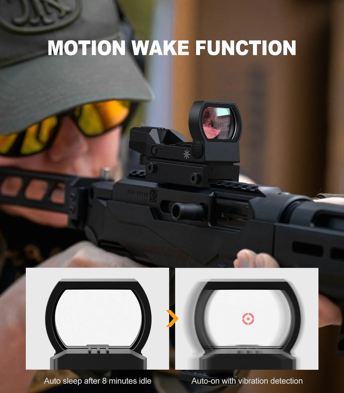 Feyachi RDS-38 Mira de Punto Rojo para Airsoft Deportivo