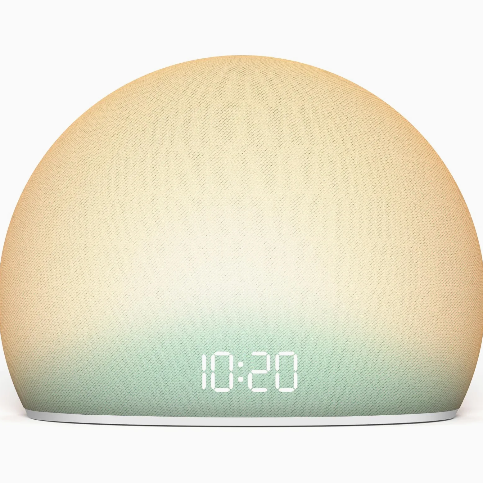 Housbay Reloj despertador de amanecer, máquina de sonido de ruido blanco, luz acogedora, sonidos de la naturaleza, reloj regulable, despertador suave, rutina regular de sueño-despertador, dormitorio