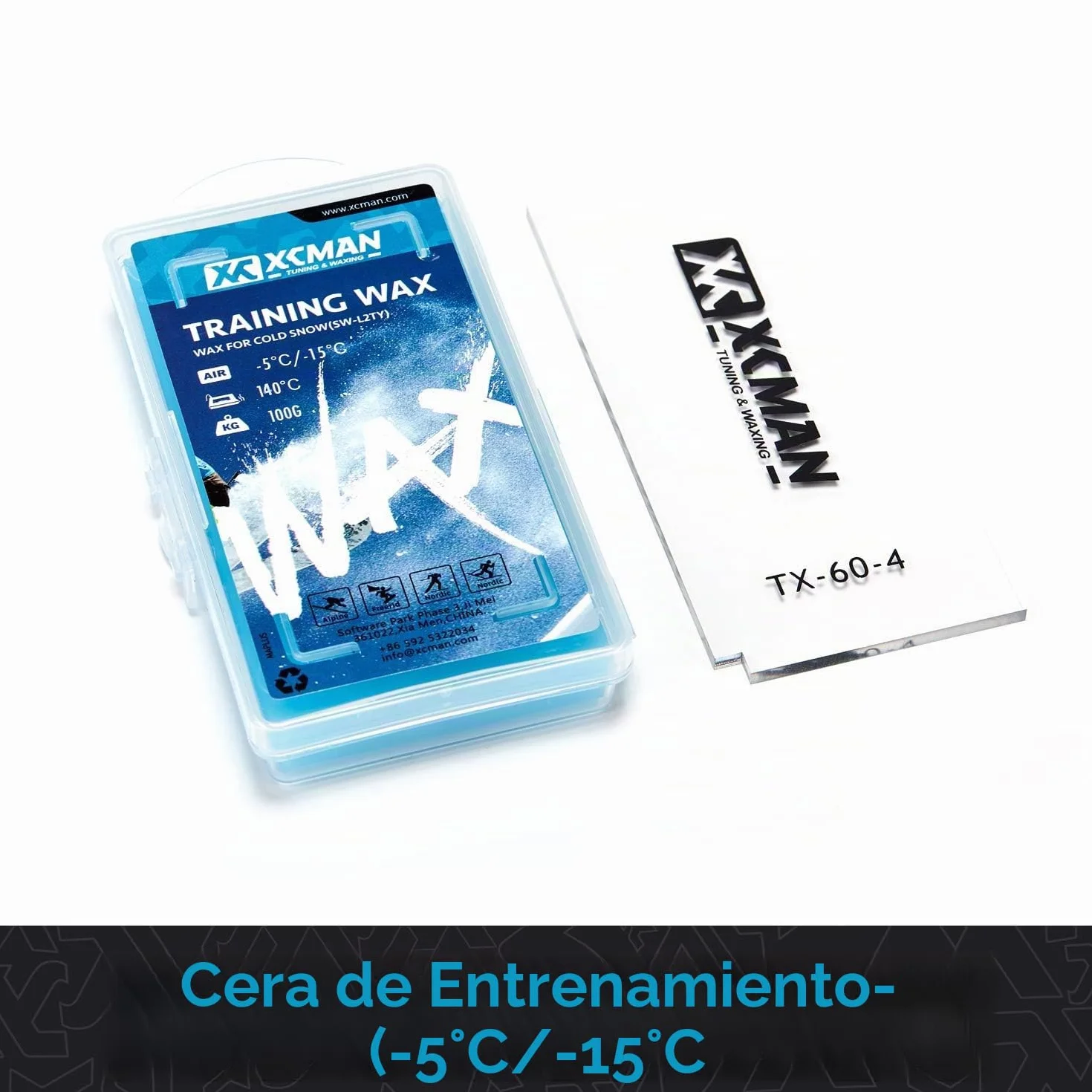 XCMAN Kit cepillo depilación afinación esquí snowboard nailon latón crin caballo raspador cera lima plana PTEX