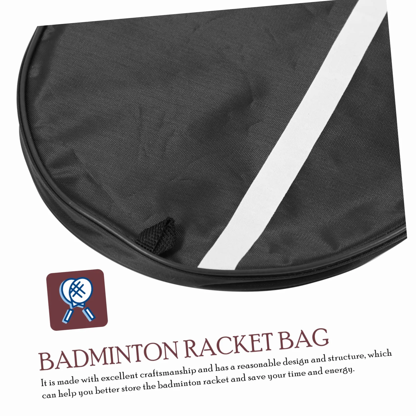 KICHOUSE Bolsa para Raquetas de Bádminton Portátil, Material Oxford, Correa Ajustable, Tamaño Compacto