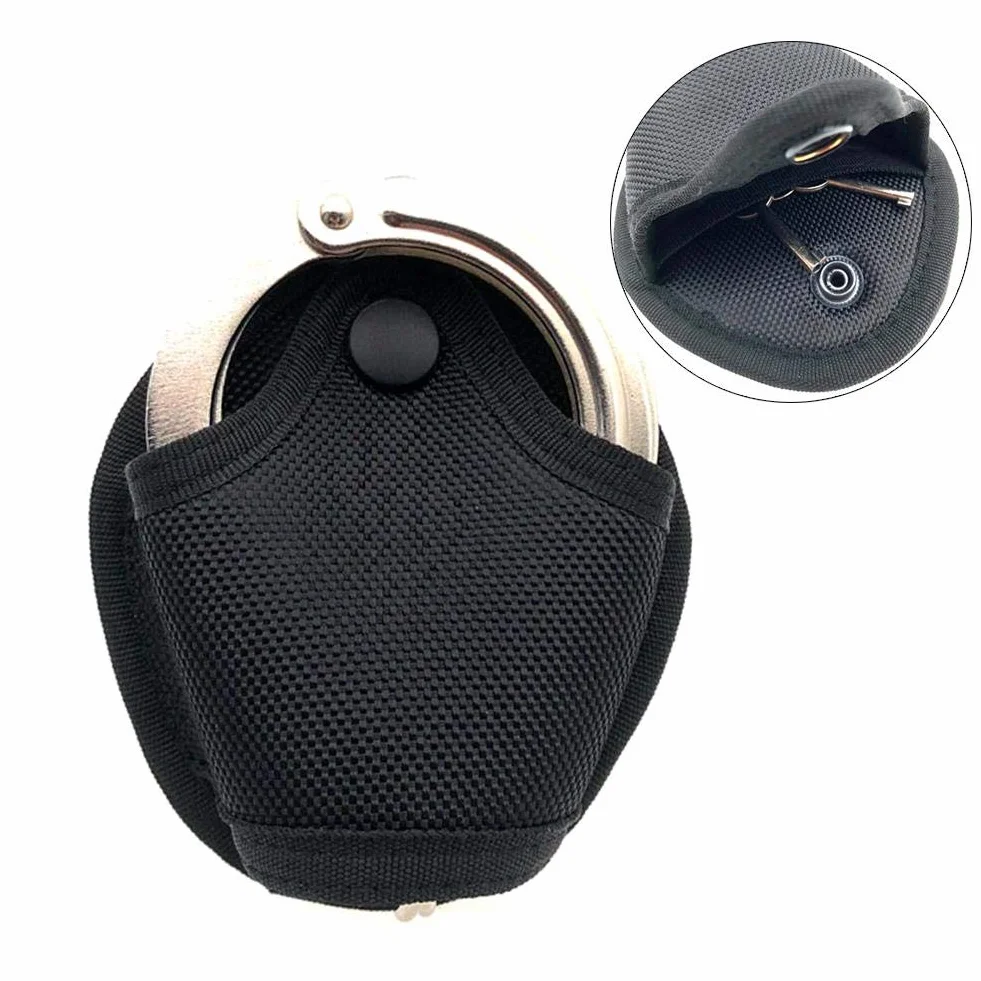 Nylon Funda para Esposas con Cinturón Tapa Abierta Bolsa para Cadena y Bisagras