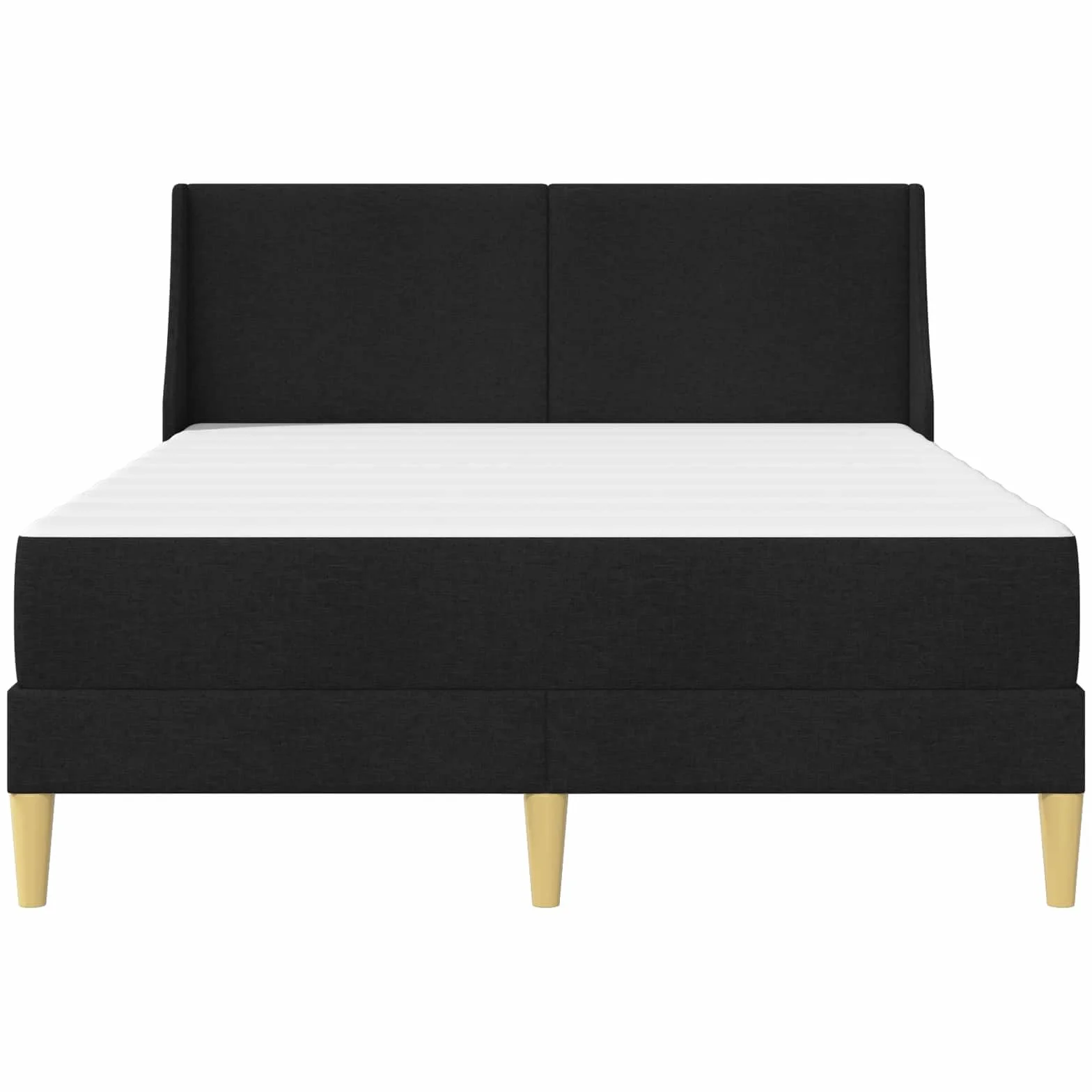 Estructura de cama con colchón y cabecero de poliéster, núcleo de muelles ensacados, colchón de espuma fría, somier ergonómico transpirable para dormitorio, habitación juvenil, habitación de