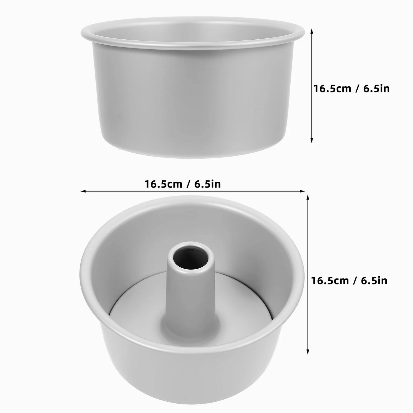 BESPORTBLE Molde Fácil de Limpiar para Adecuado para Redondo Fondo Desmontable Aleación de Aluminio Blanco Pasteles Hornear en Casa y Pastelerías Profesionales