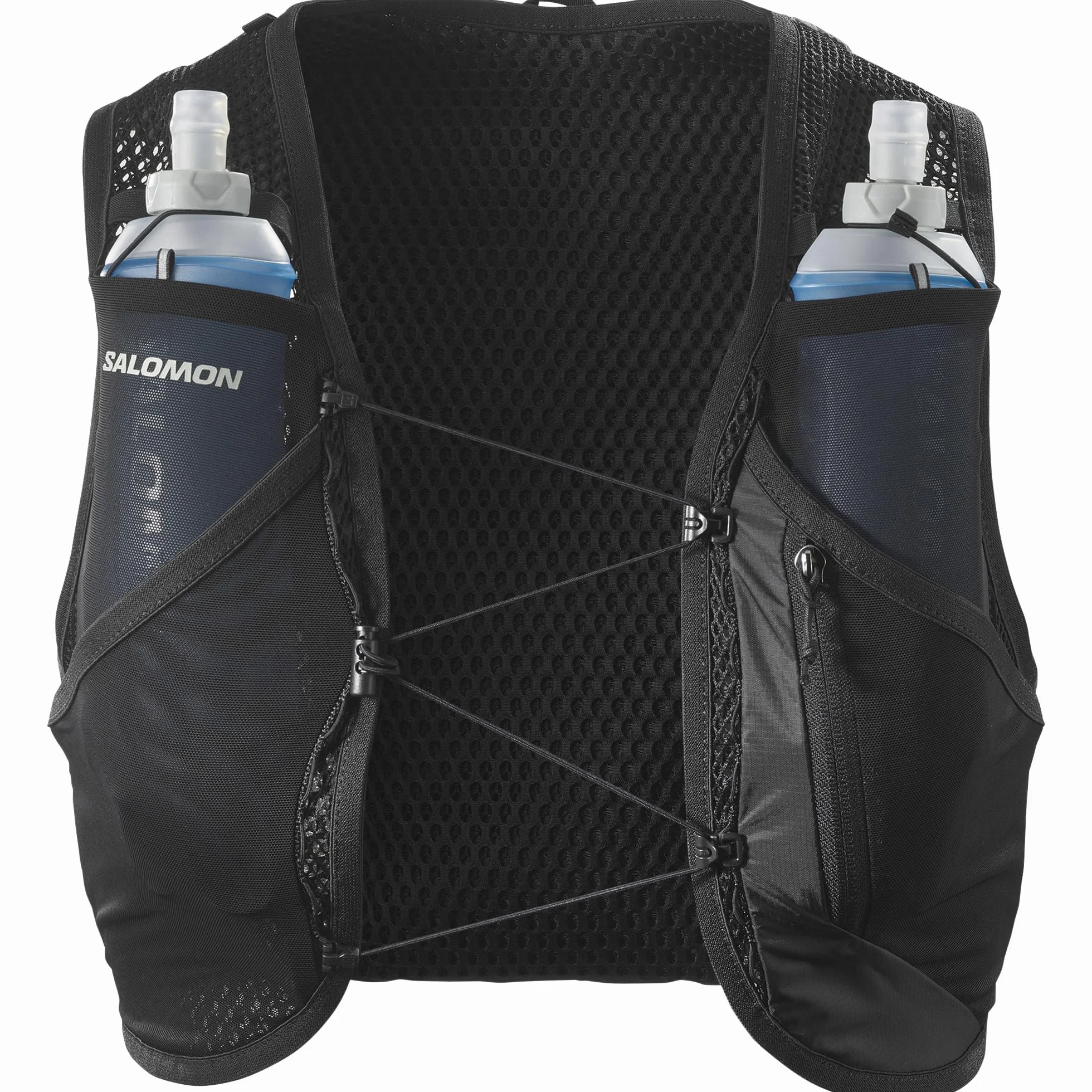 Salomon Active Skin 8 Chaleco de Hidratación Trail Running Senderismo Trail Running Senderismo MTB Unisexo con frascos de hidratación incluidos, Hidratación Sencilla, Ajuste preciso