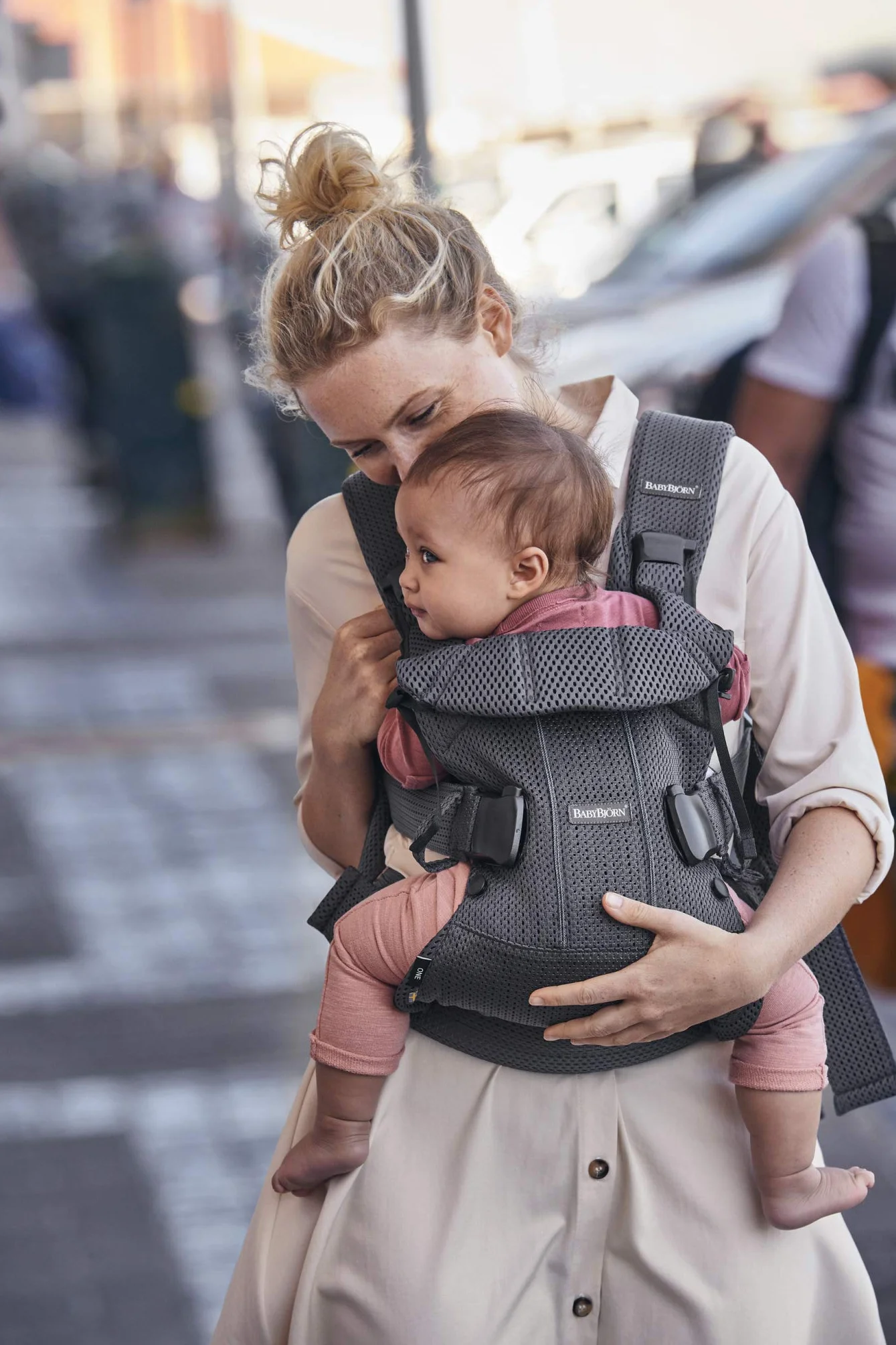 BABYBJÖRN Mochila Porta Bebé One Air, 3D Mesh, Antracita