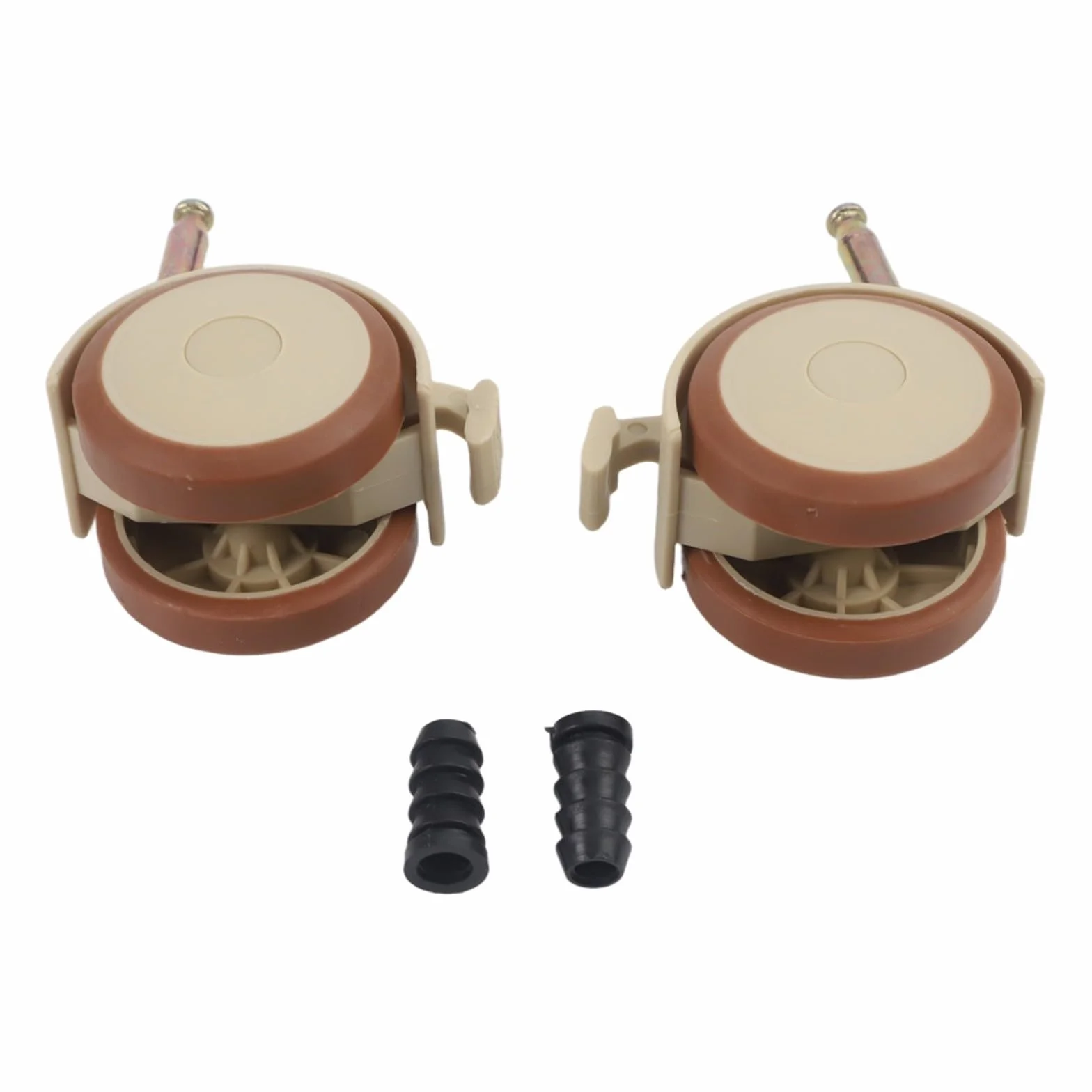Juego de 4 ruedas giratorias para muebles de niños, ruedas de goma para cunas, sillas de comedor, mesas
