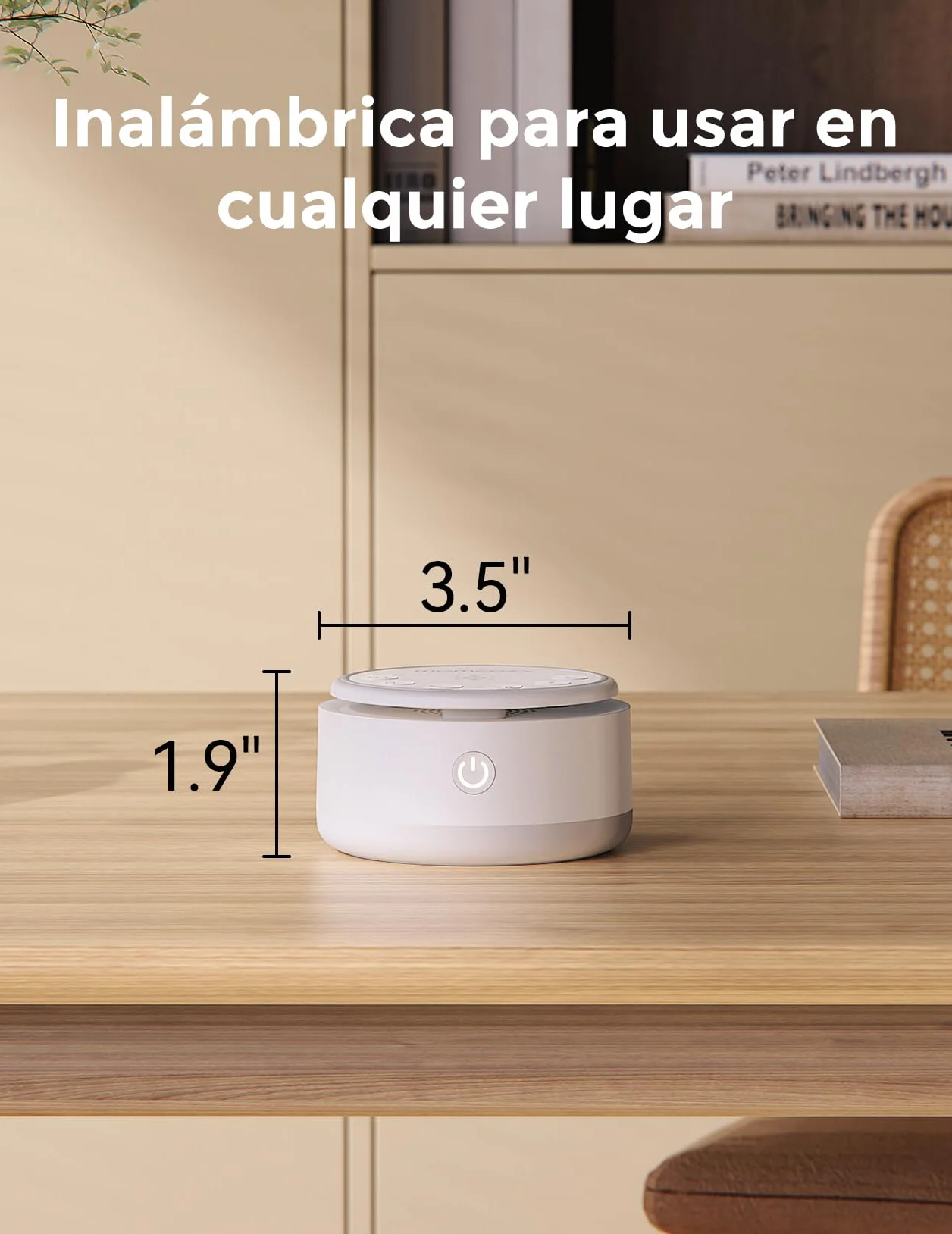 Momcozy Maquina Ruido Blanco Bebe con 20 Sonidos Relajantes Luz Nocturna Tactil Temporizador Sueno Memoria Portatil