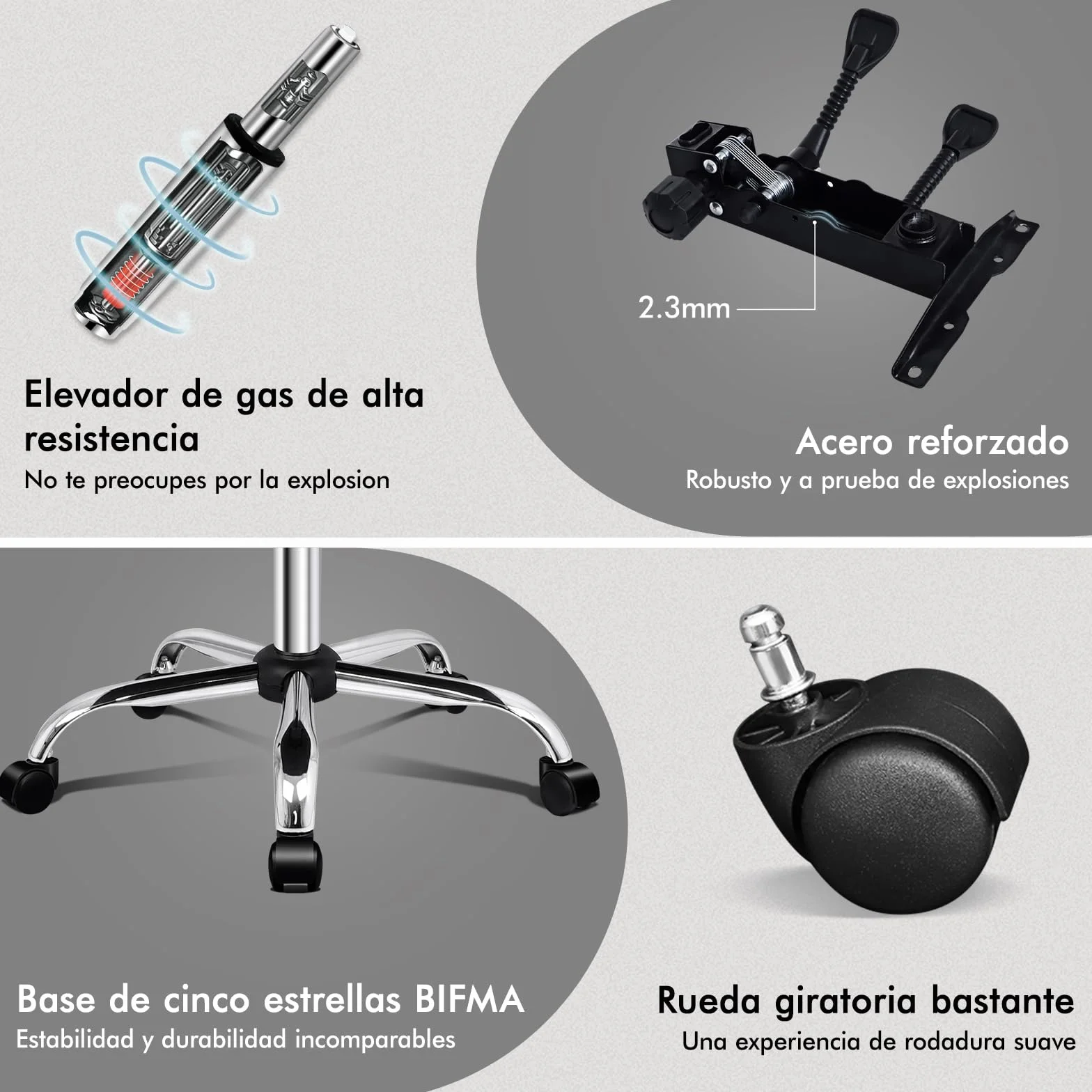 ALFORDSON Silla Oficina Ejecutiva con Masaje, Silla Ergonómica Escritorio con Función de Asiento Calefactable, Reposapiés Retráctil, Reclinable 150°, Cadeira de Ordenador Giratoria, Cuero PU(Blanca)