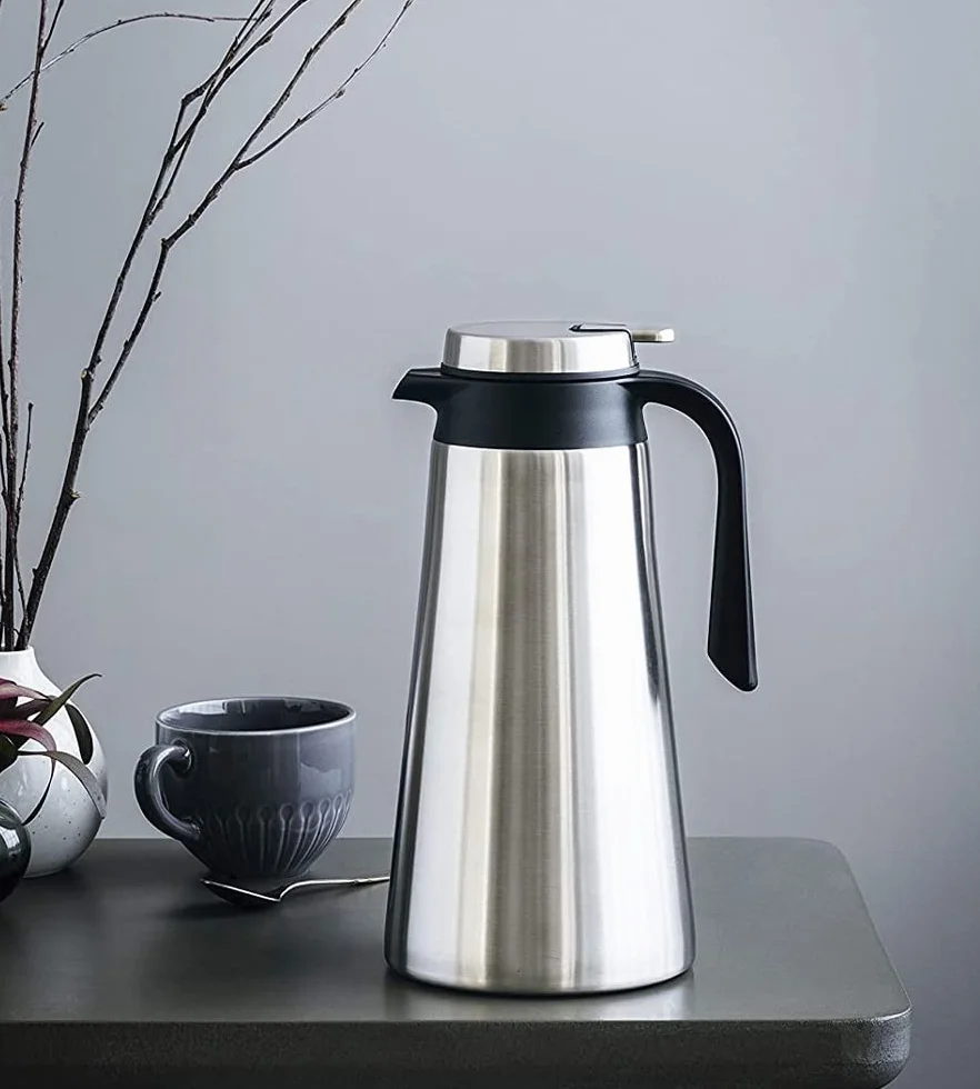 Suinga Termo Acero Inoxidable 1,6 L | Botella de Agua Aislante | Se Mantiene Caliente o Frio 24 Horas | Botella Termica Agua