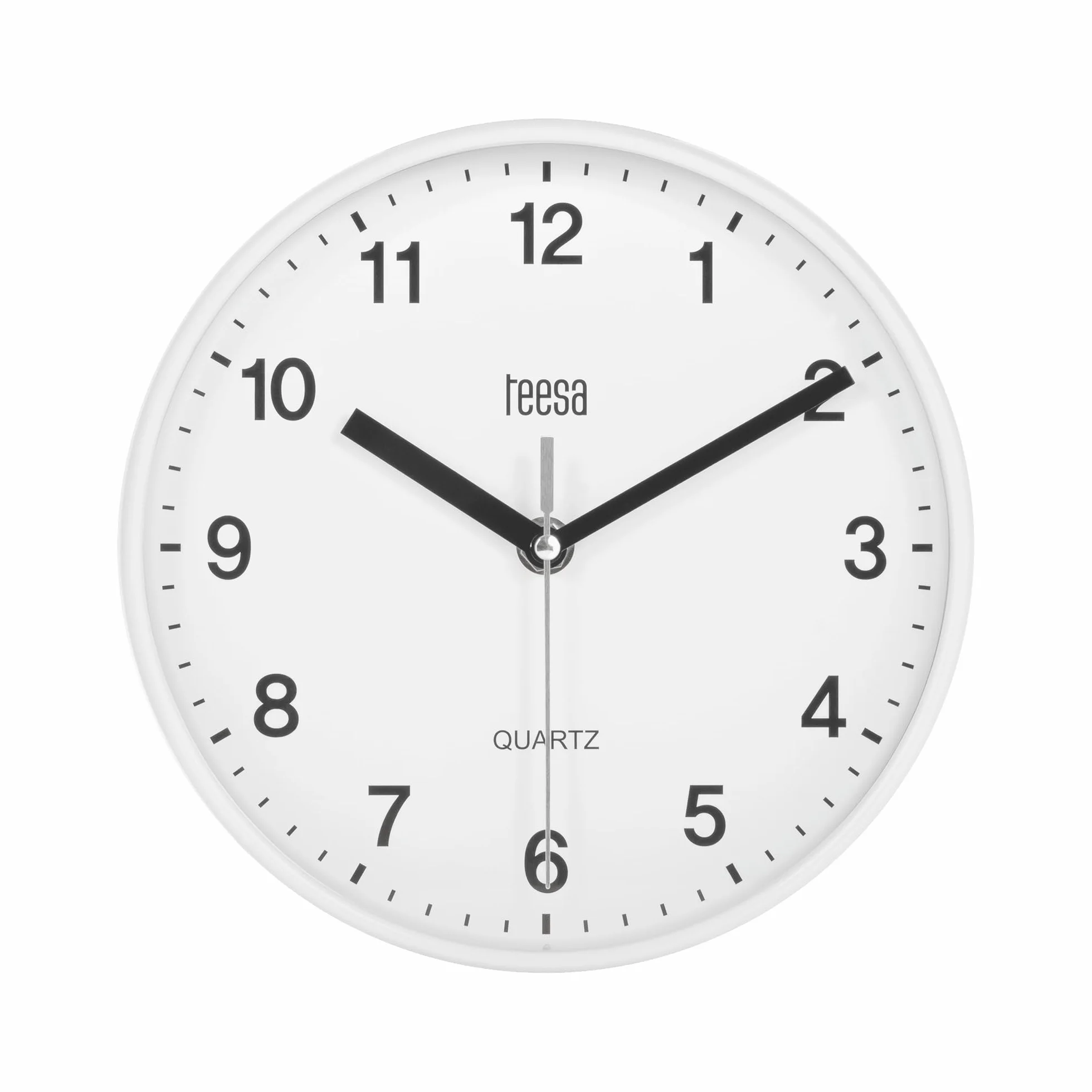 Teesa Reloj Analógico de Pared Universal 20 cm TSA0038 Blanco