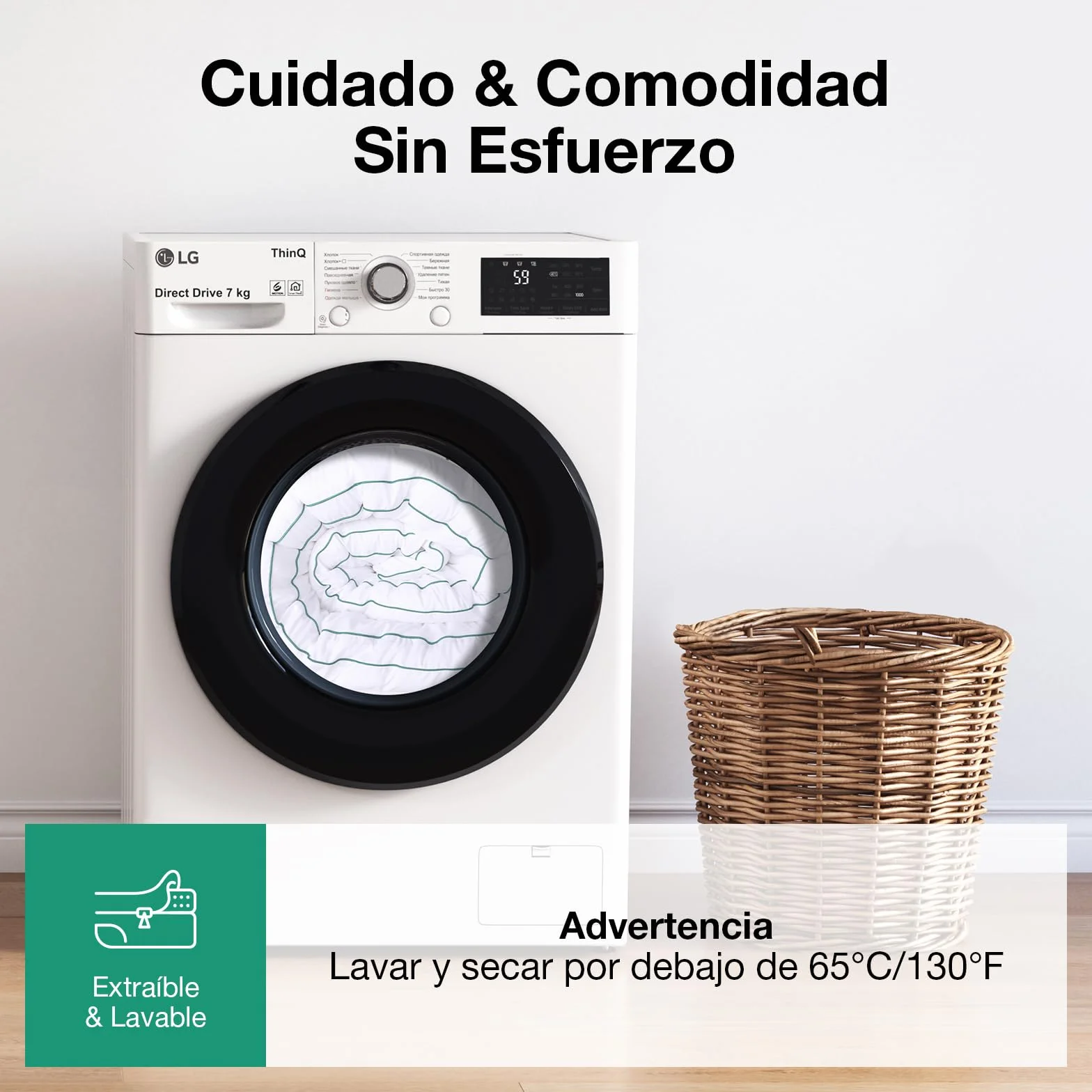 Novilla Sobrecolchon 150 x 190 cm, Topper Colchón de Microfibra Super Suave Calidad de Hotel de Microfibra con Elástica, Blanco, Lavable a Maquina