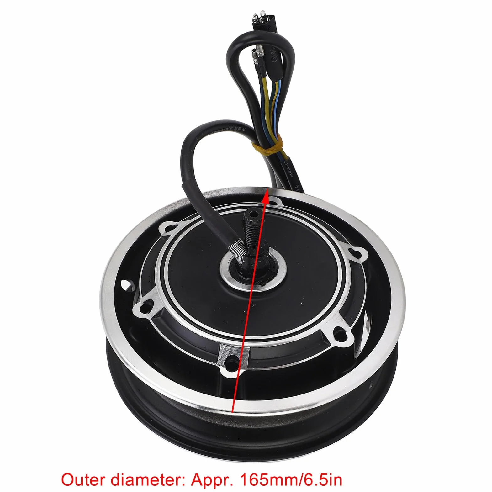 Motor de Cubo de Scooter Eléctrico 48V 1000W sin Escobillas Freno de Disco 10 Pulgadas