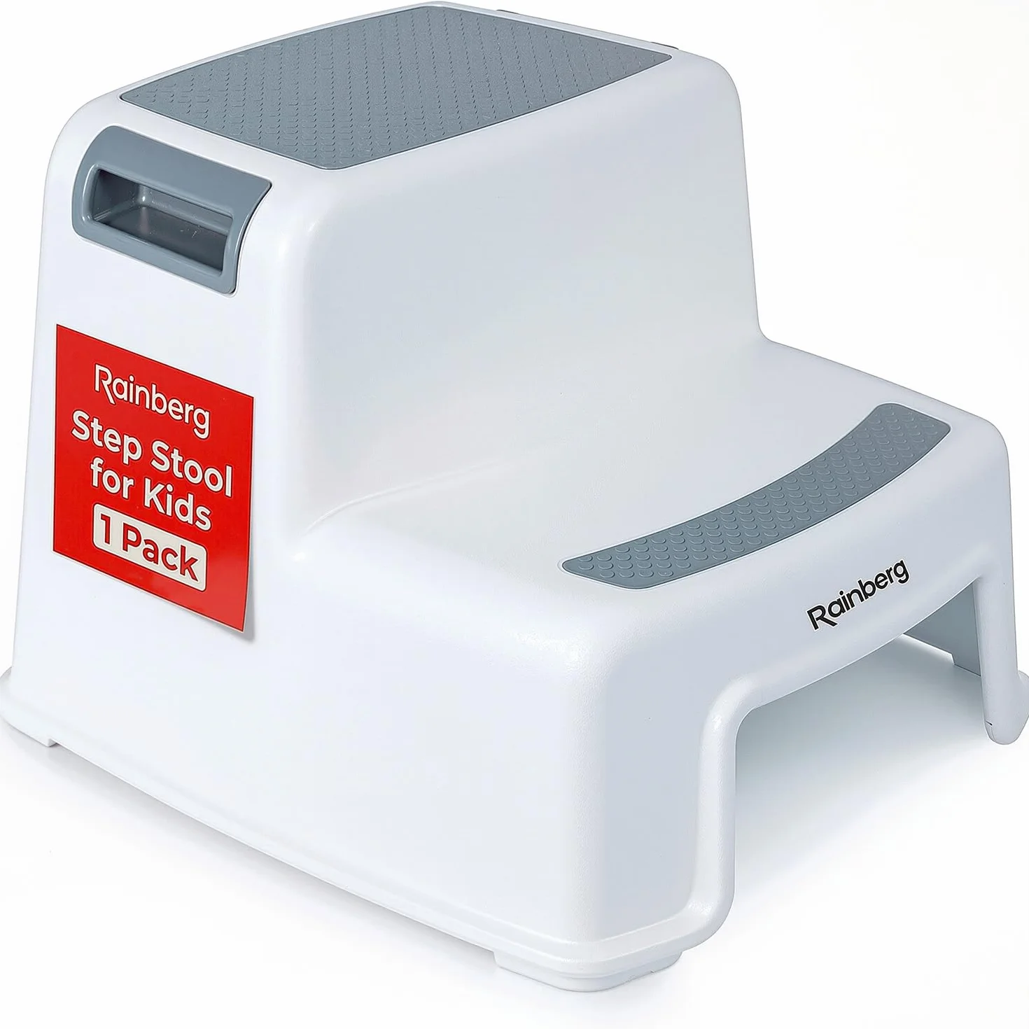 Rainberg Taburete de 2 pasos para niños, resistente, para entrenamiento de orinal, cocina y baño, portátil