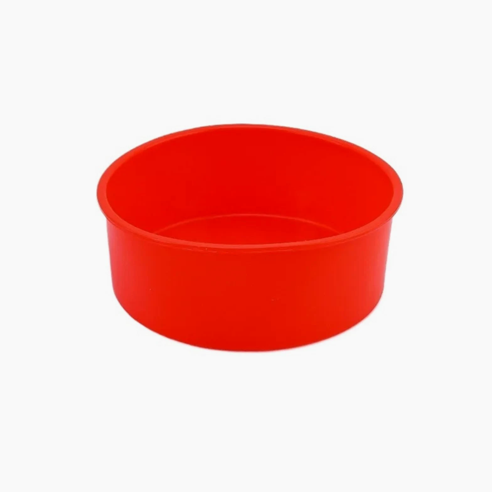2 moldes redondos de silicona antiadherentes for hornear pasteles, fondant, cilíndricos, for repostería, utensilios cocina Para La Elaboración De Pasteles Y Postres(Red,8 inch)