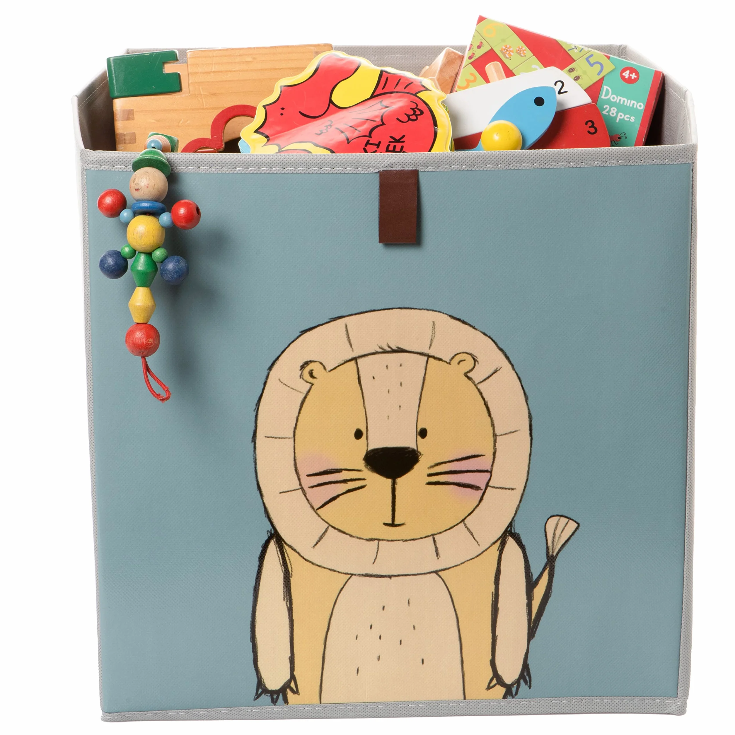 2friends Kallax Boxen, Juego de 3 cajas de almacenamiento para estante, 33x33x33 cm, azul, lavable