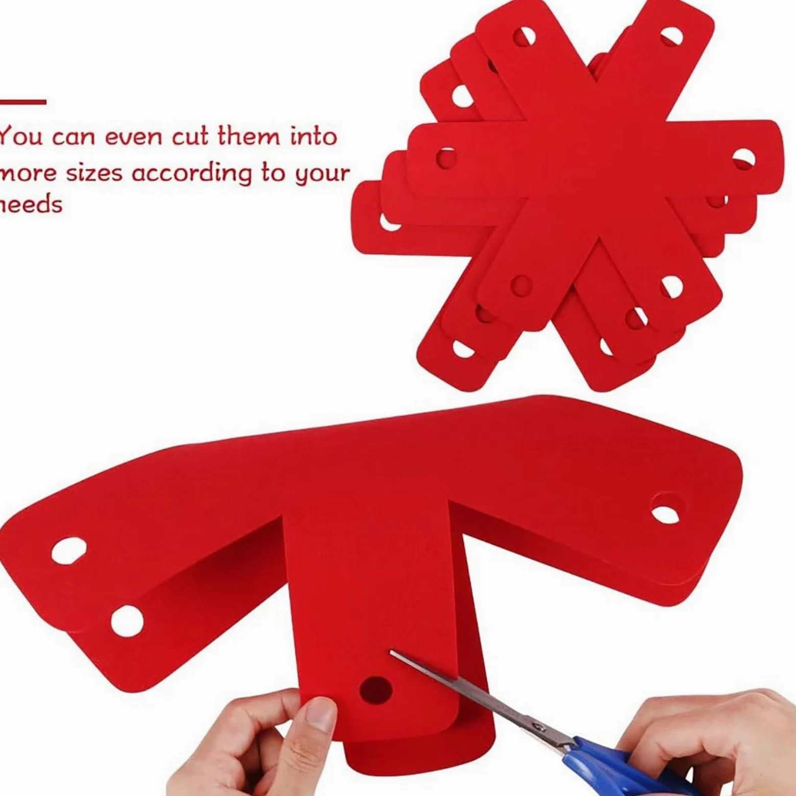 3 Protectores for ollas y sartenes, 5 tamaños Diferentes, de Rojos más Grandes Gruesos, separadores for Aislamiento vajilla para Ollas y Sartenes Calientes(38cmx38cm)