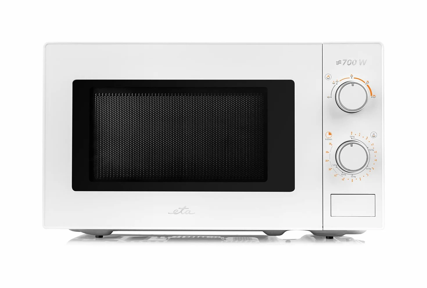 ETA Morelo Microondas I 5 Niveles I Descongelar I Calor I 700 W I Temporizador hasta 35 min I 20 litros I Blanco