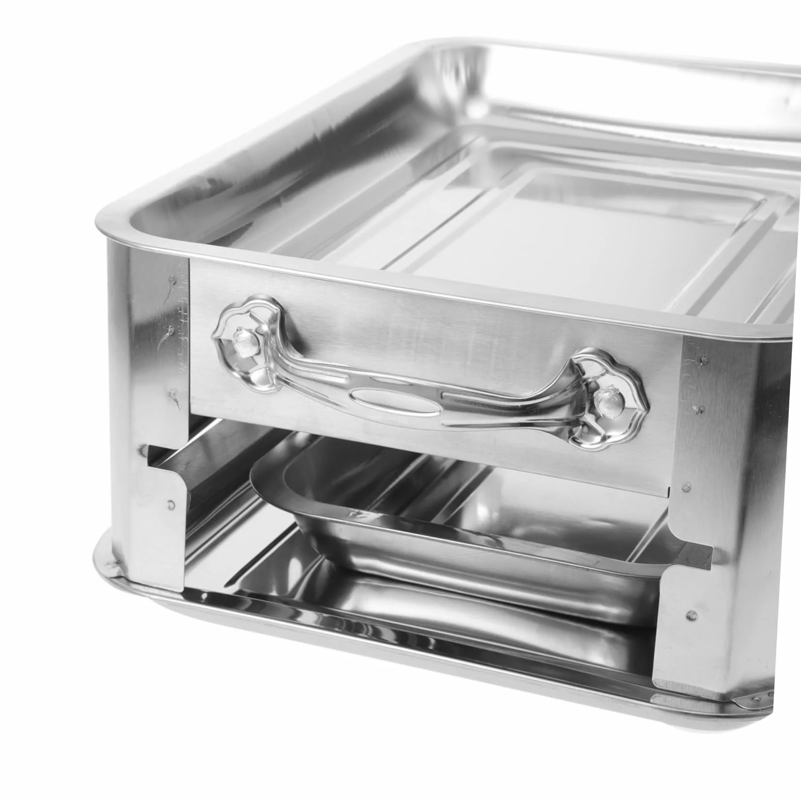 HANABASS Plato Grueso De Pescado Parrilla Bandeja De Buffet De Acero Inoxidable Plato Rectangular Para Servir Buffet Bandeja Plana Para Calentar Alimentos