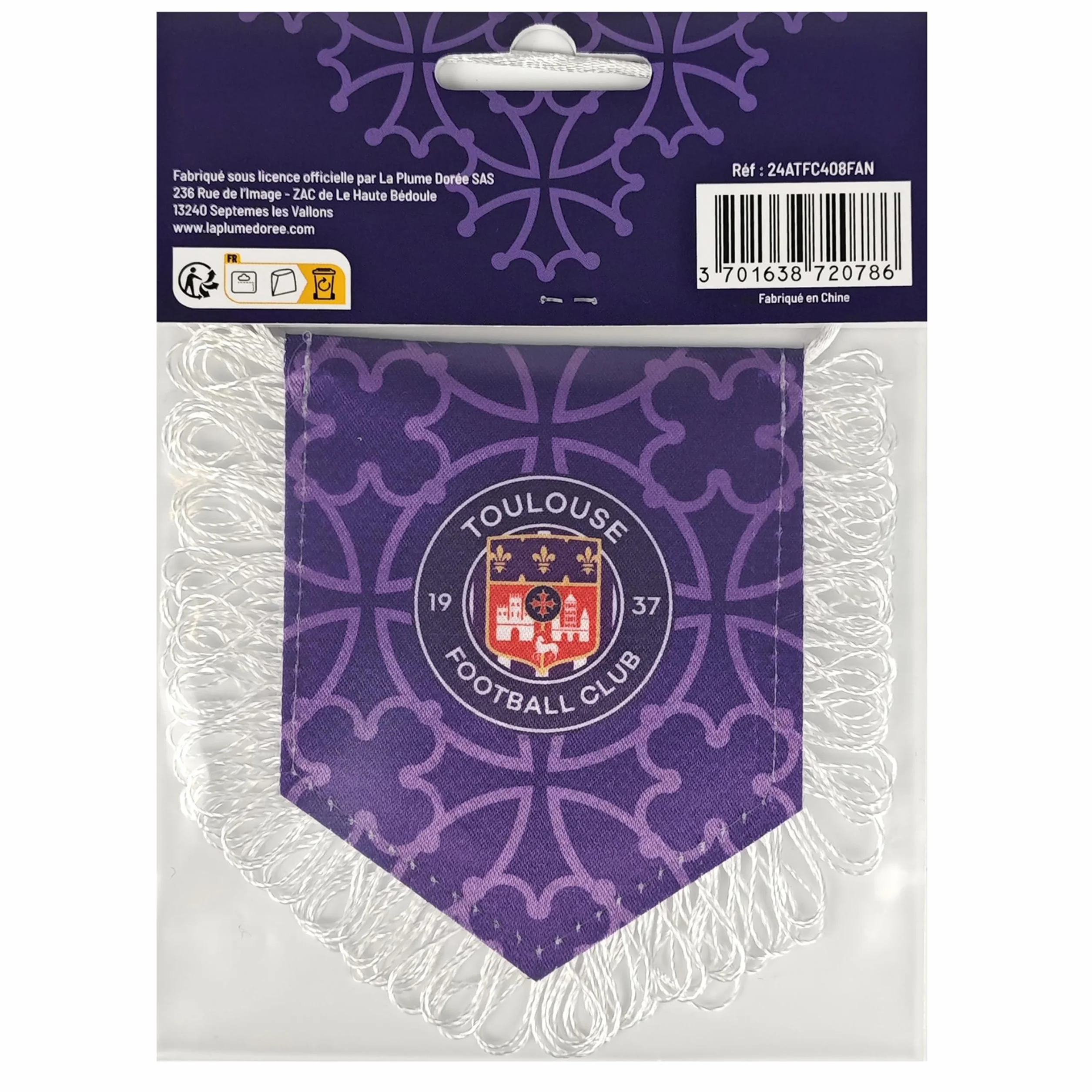 Banderín TFC Toulouse Football Club 10 x 8 cm