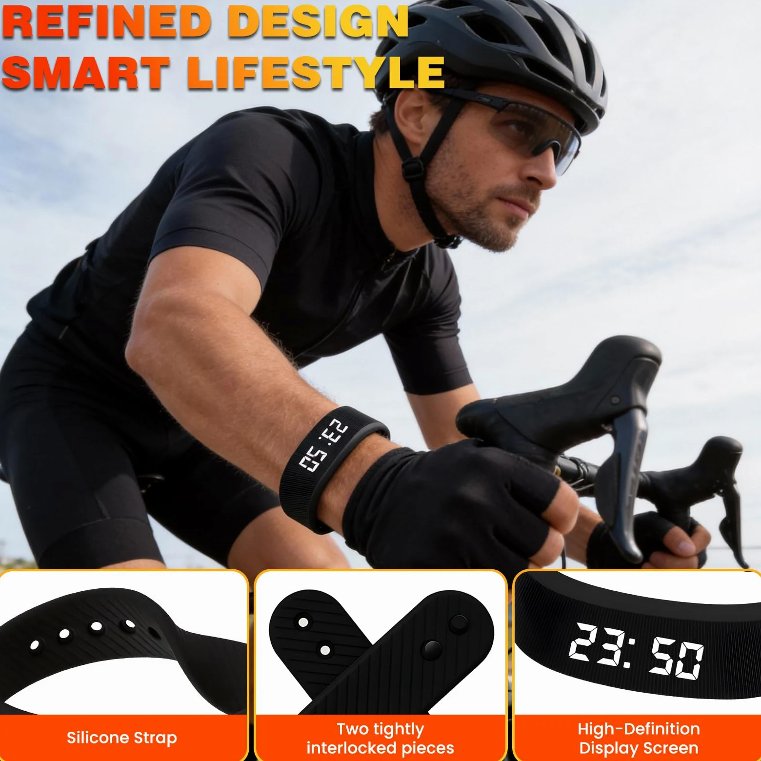 Reloj despertador eficaz para personas que duermen profundamente, reloj extremadamente vibrante, para personas sordas, vibración, vibración, sueño pesado, pulsera silenciosa que no despertará a tu