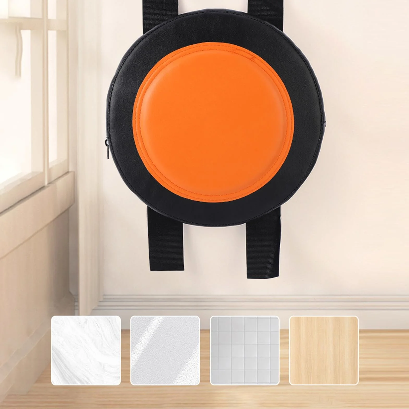 Almohadilla de Boxeo de Pared de Cuero PU - Punzón de Objetivo de Enfoque Ajustable para Entrenamiento de Boxeo y Taekwondo