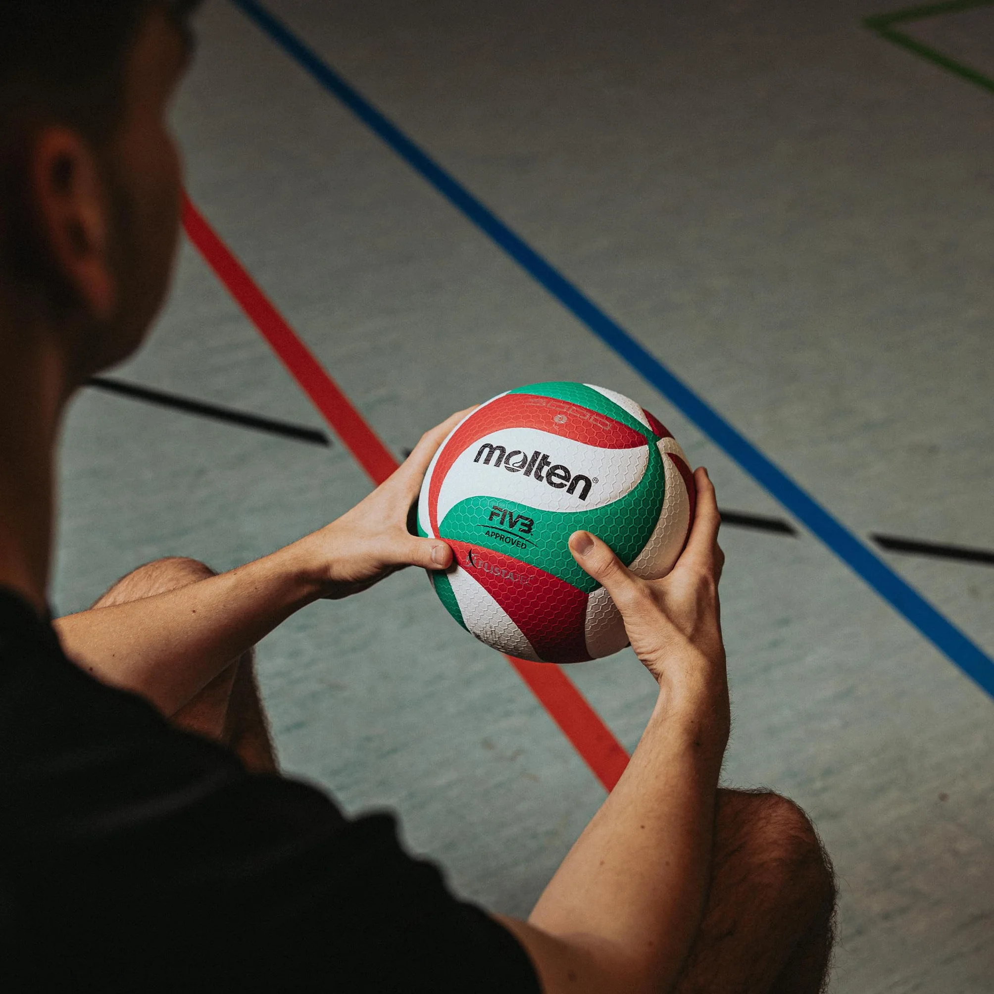 Molten V5M2000 Balón de Voleibol Blanco Verde Negro