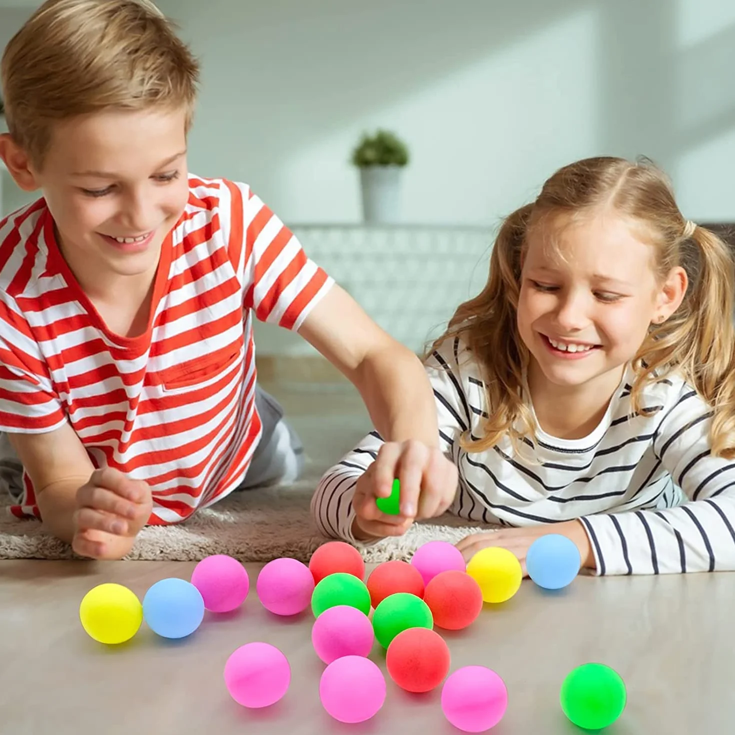 Pelotas de Ping Pong Colores Mezclados 40 mm - Tenis de Mesa, Juguete para Gatos y Niños