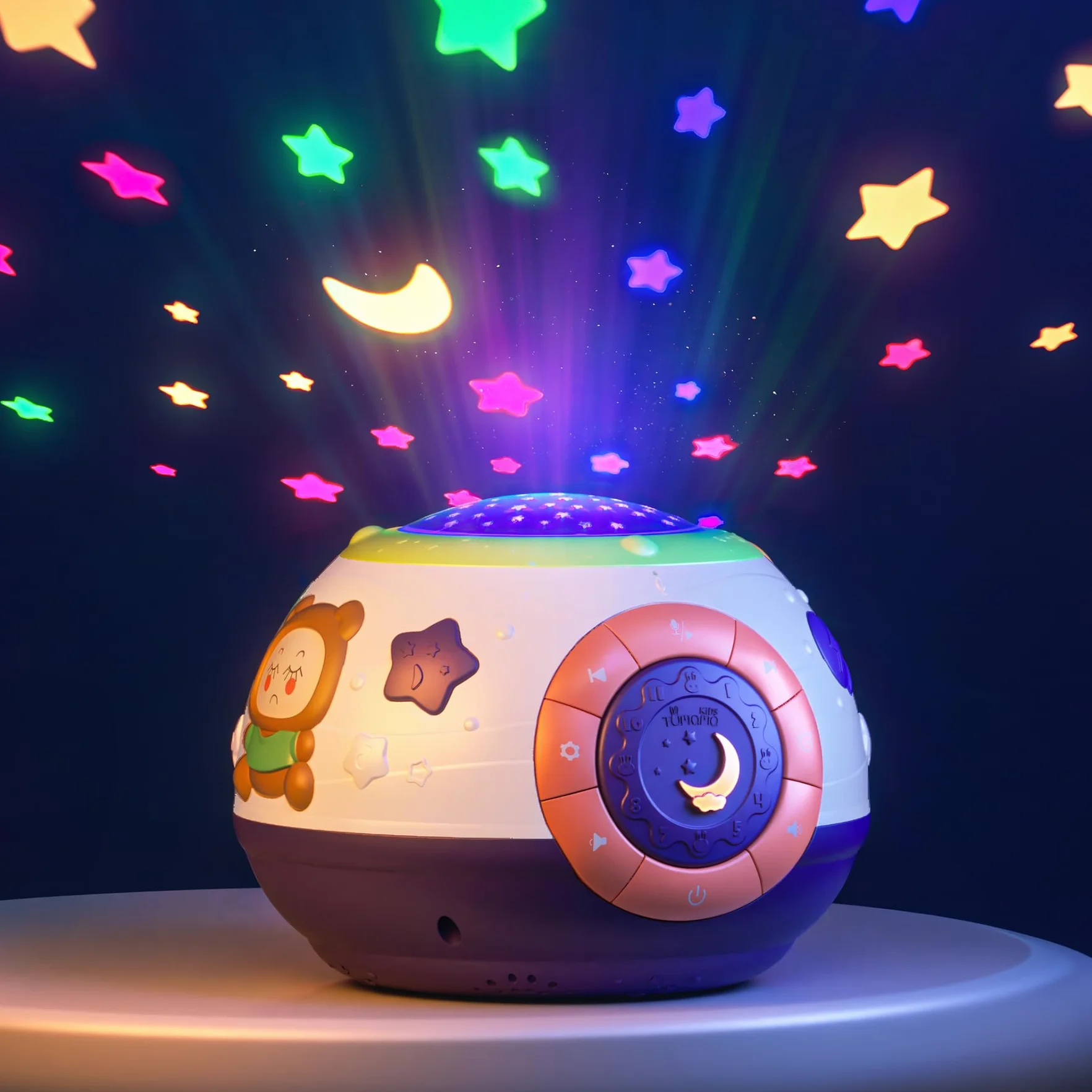 TUMAMA Proyector de Sueño para Bebé, Luz Nocturna con Estrellas y Música, Máquina de Ruido Blanco